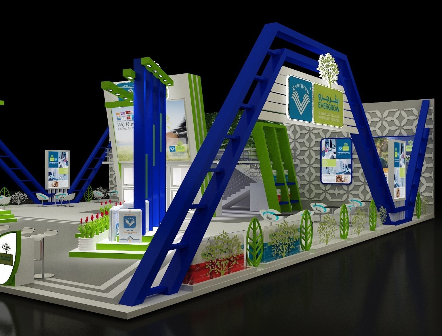Booth Exhibition Stand a296 3D model_25