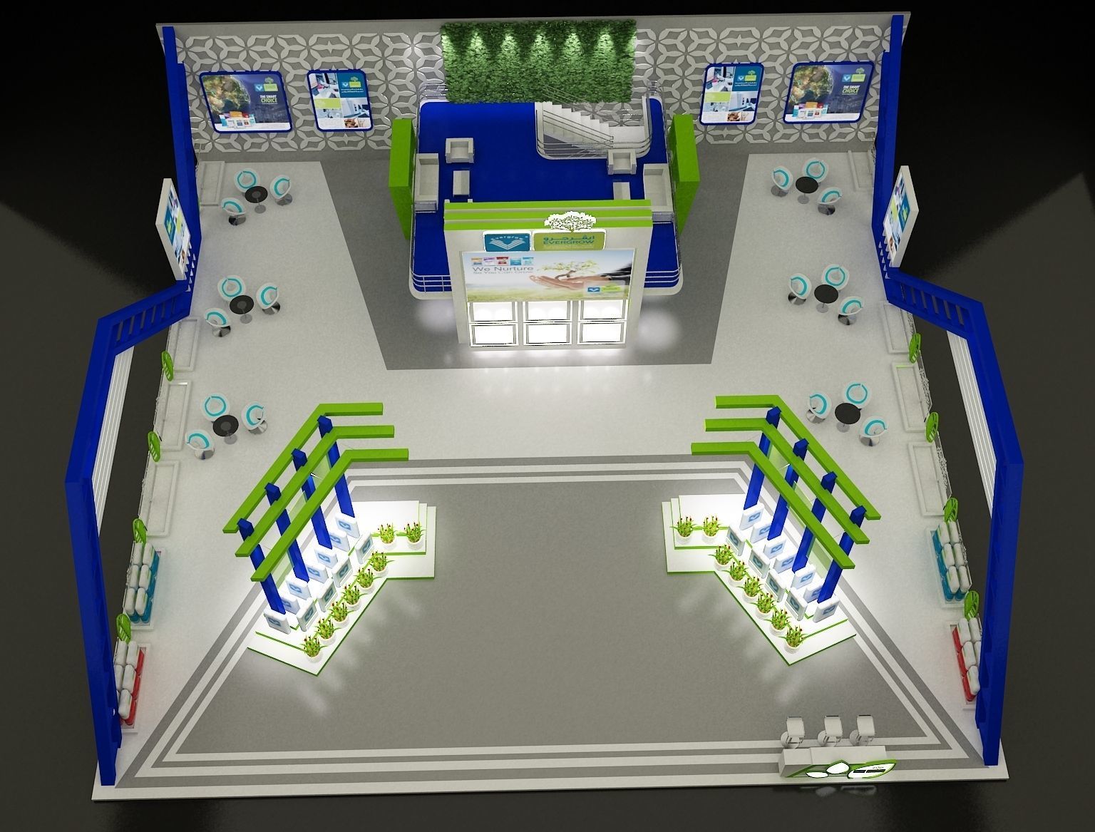 Booth Exhibition Stand a296 3D model_29