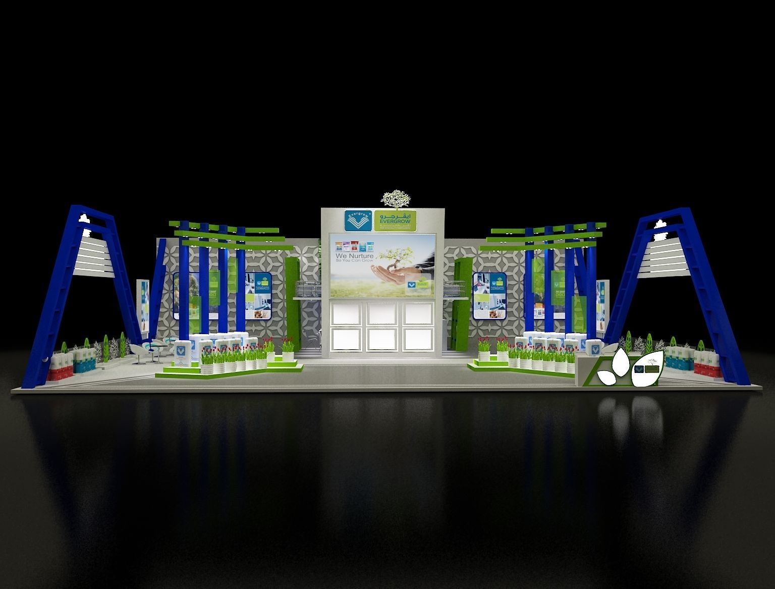 Booth Exhibition Stand a296 3D model_21