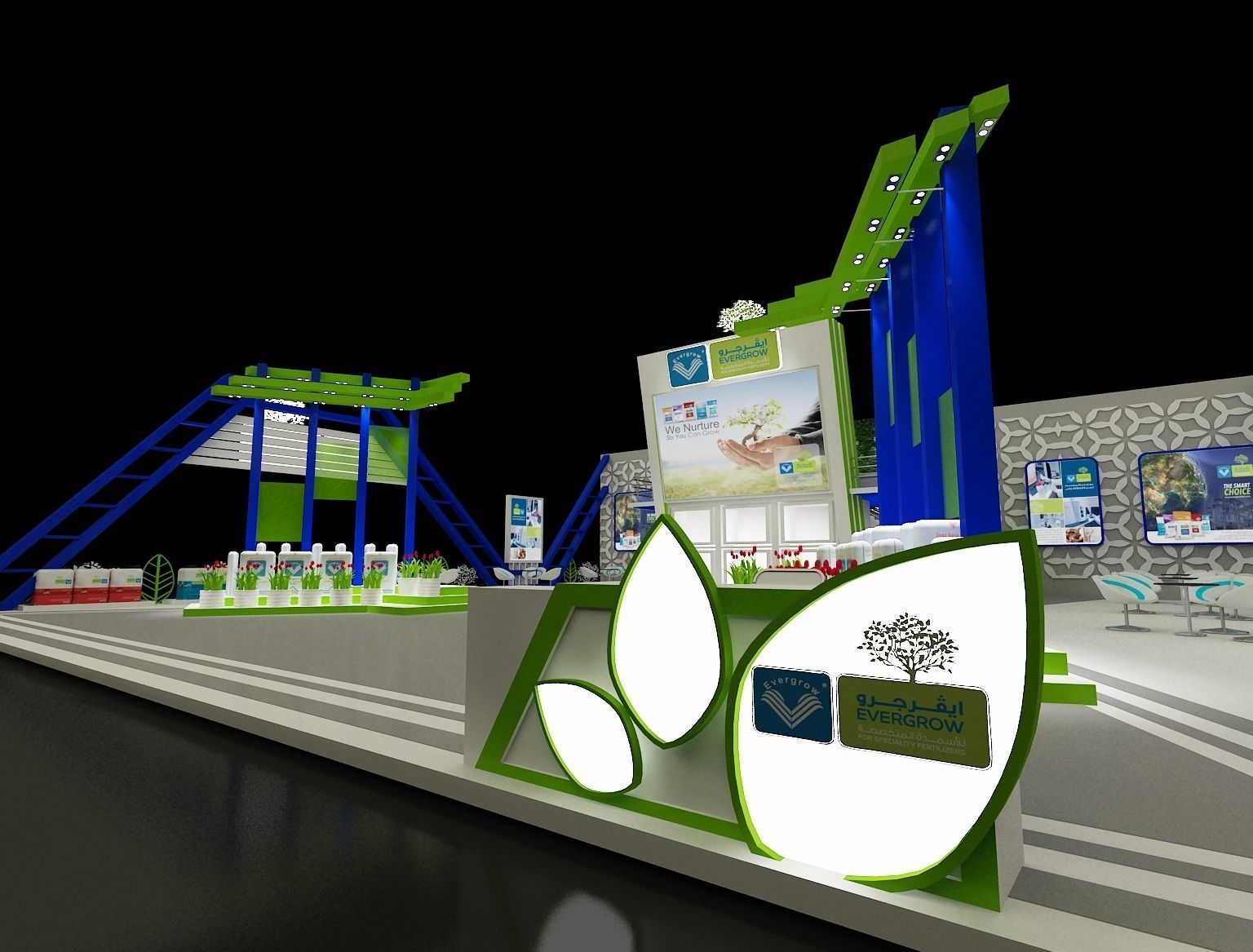 Booth Exhibition Stand a296 3D model_5
