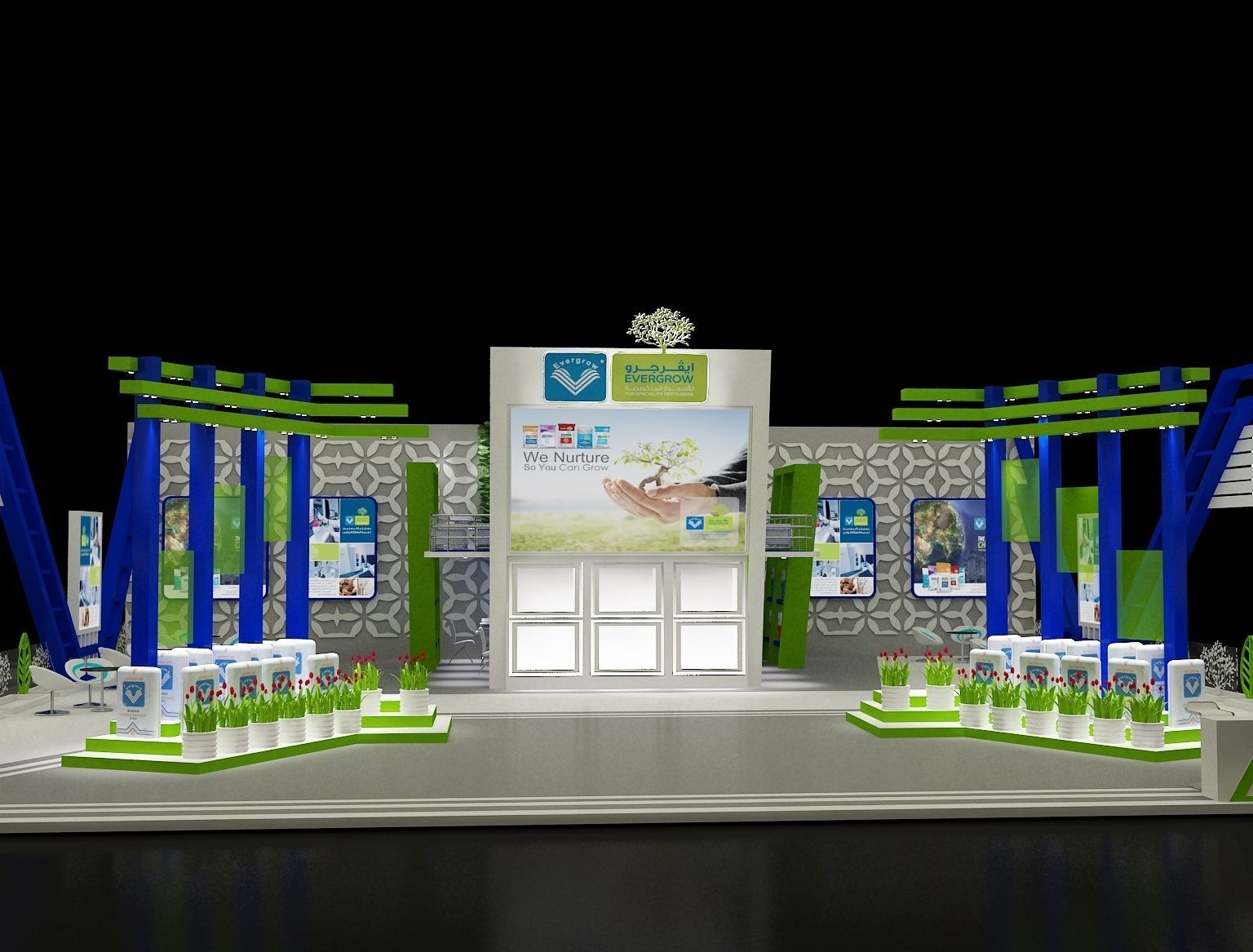Booth Exhibition Stand a296 3D model_31