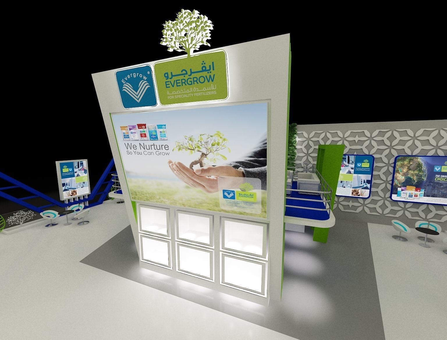 Booth Exhibition Stand a296 3D model_11