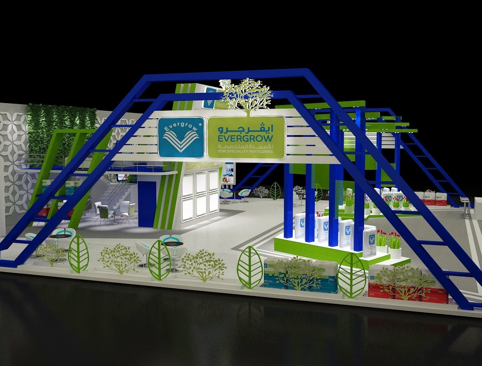 Booth Exhibition Stand a296 3D model_3