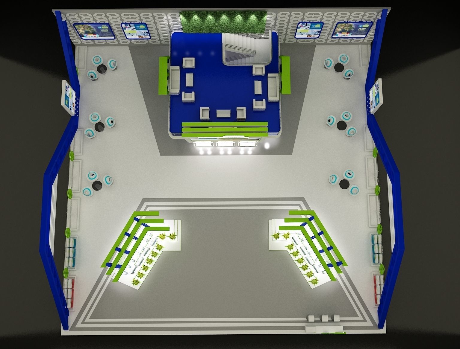 Booth Exhibition Stand a296 3D model_13
