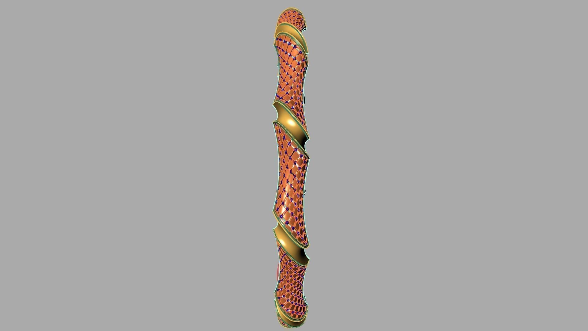 Fusion bracelet bangle 07 in 4 sizes 3D print model_2