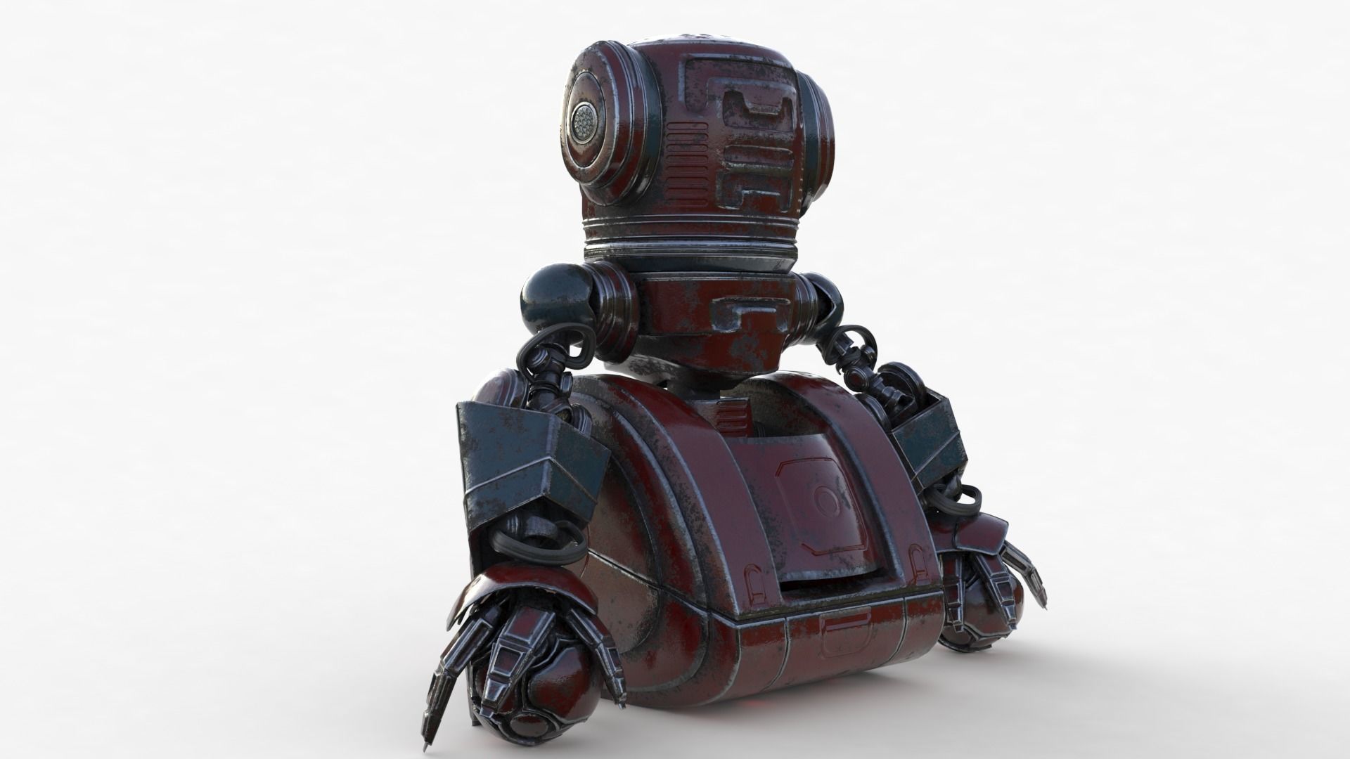 Cute Robot 2 3D model_17