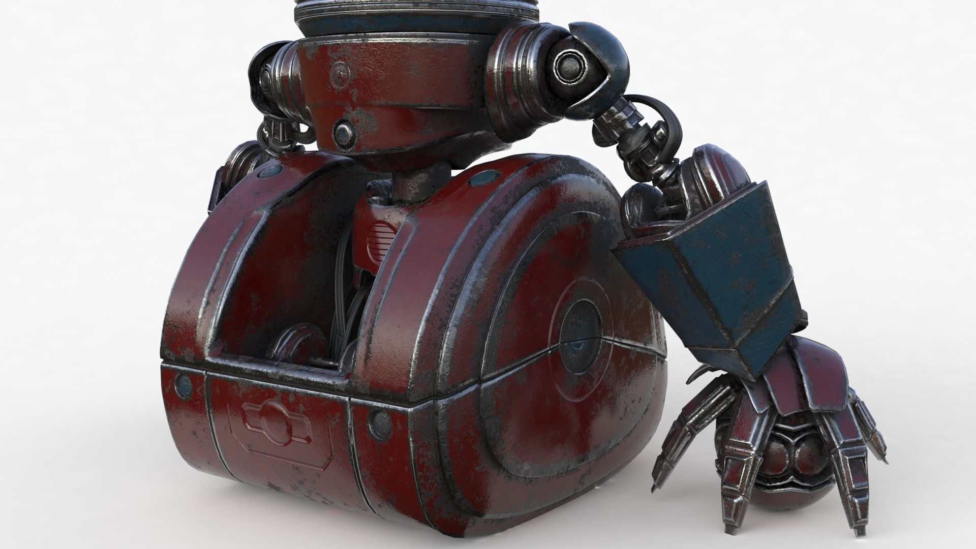 Cute Robot 2 3D model_23