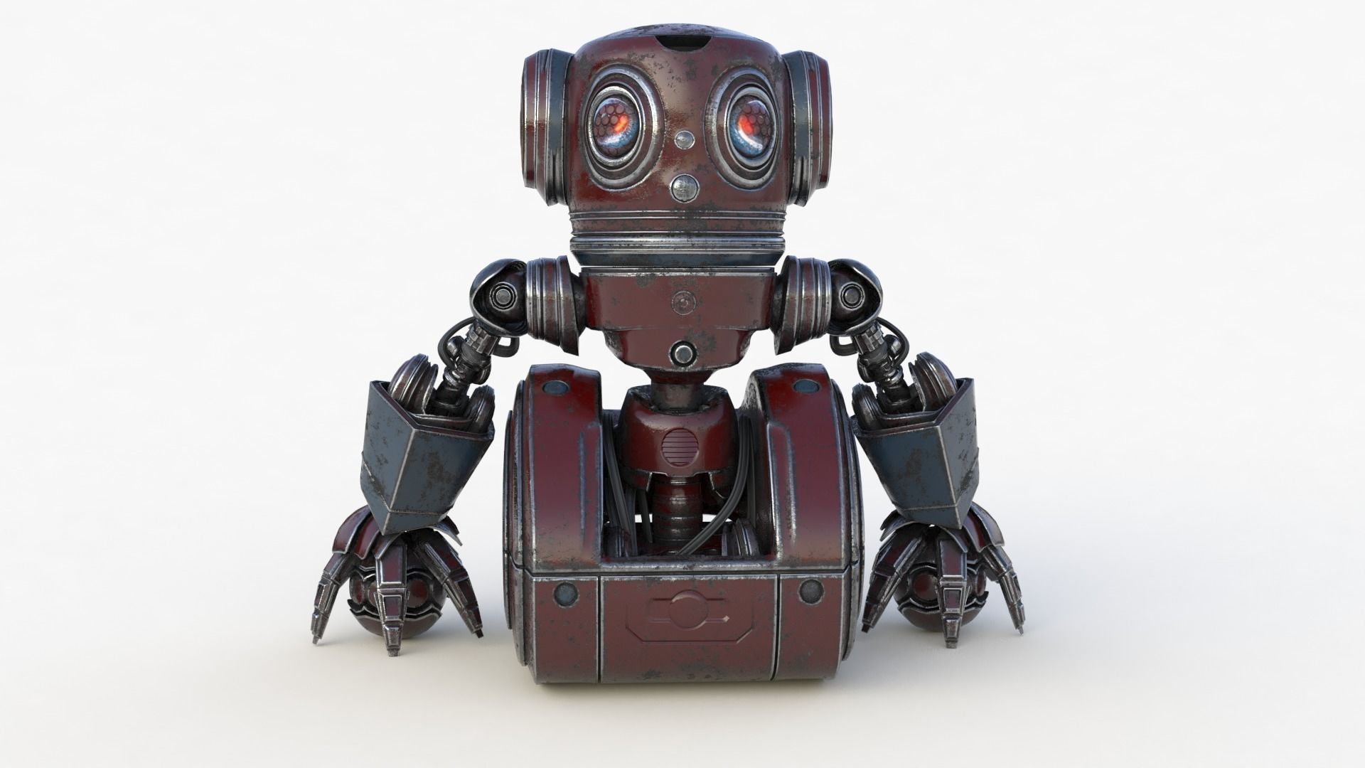 Cute Robot 2 3D model_47