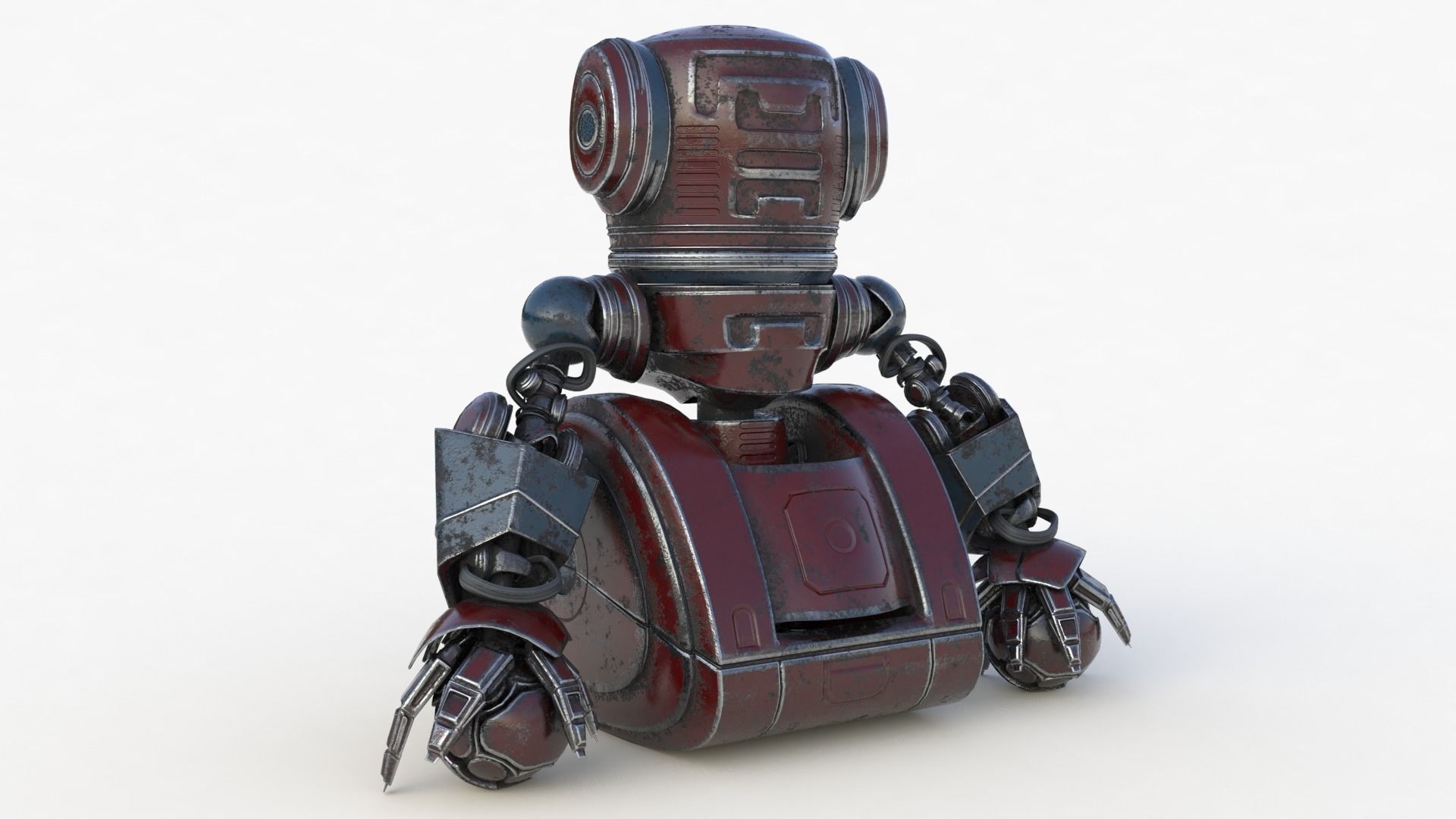 Cute Robot 2 3D model_68