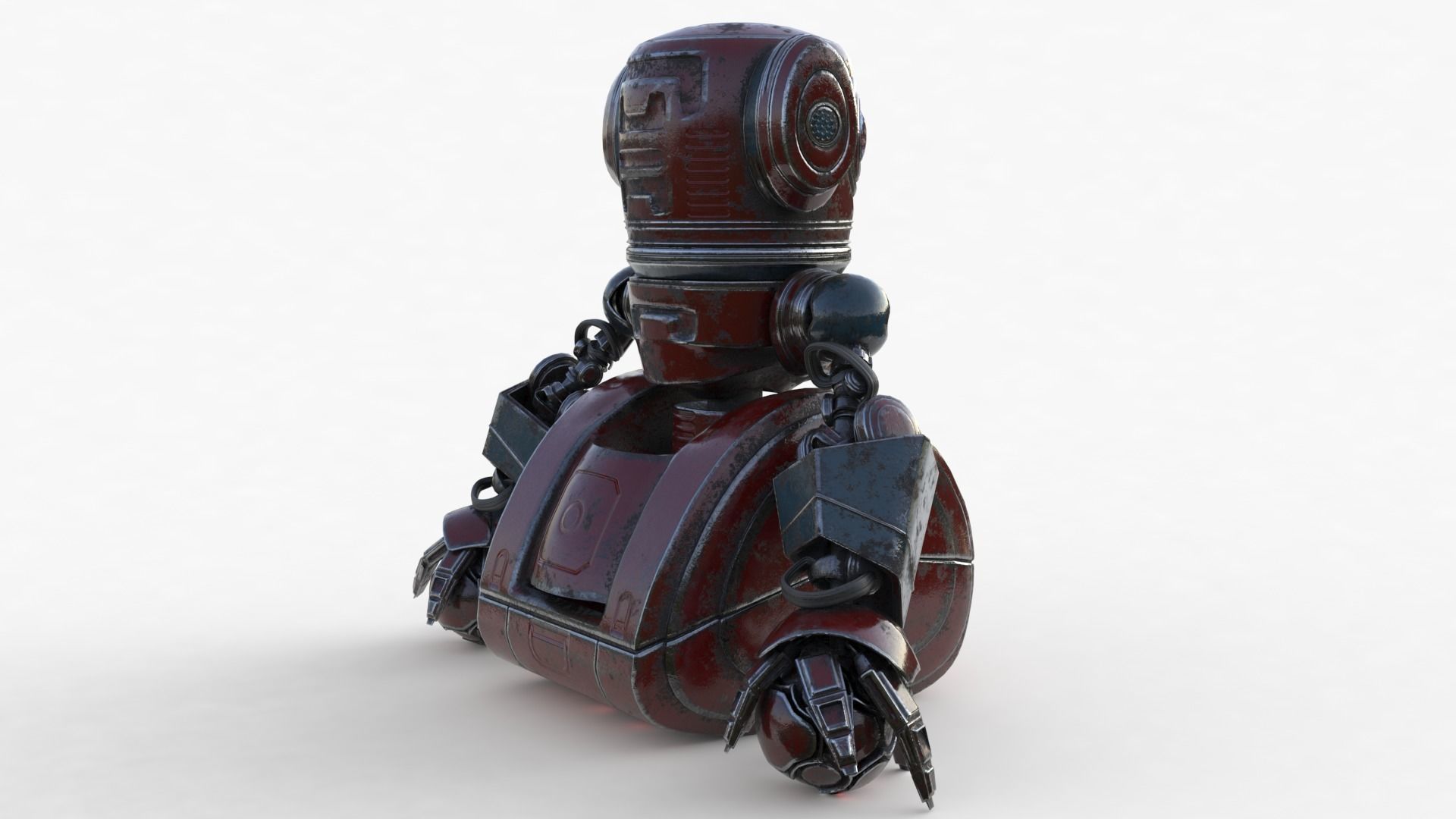 Cute Robot 2 3D model_19