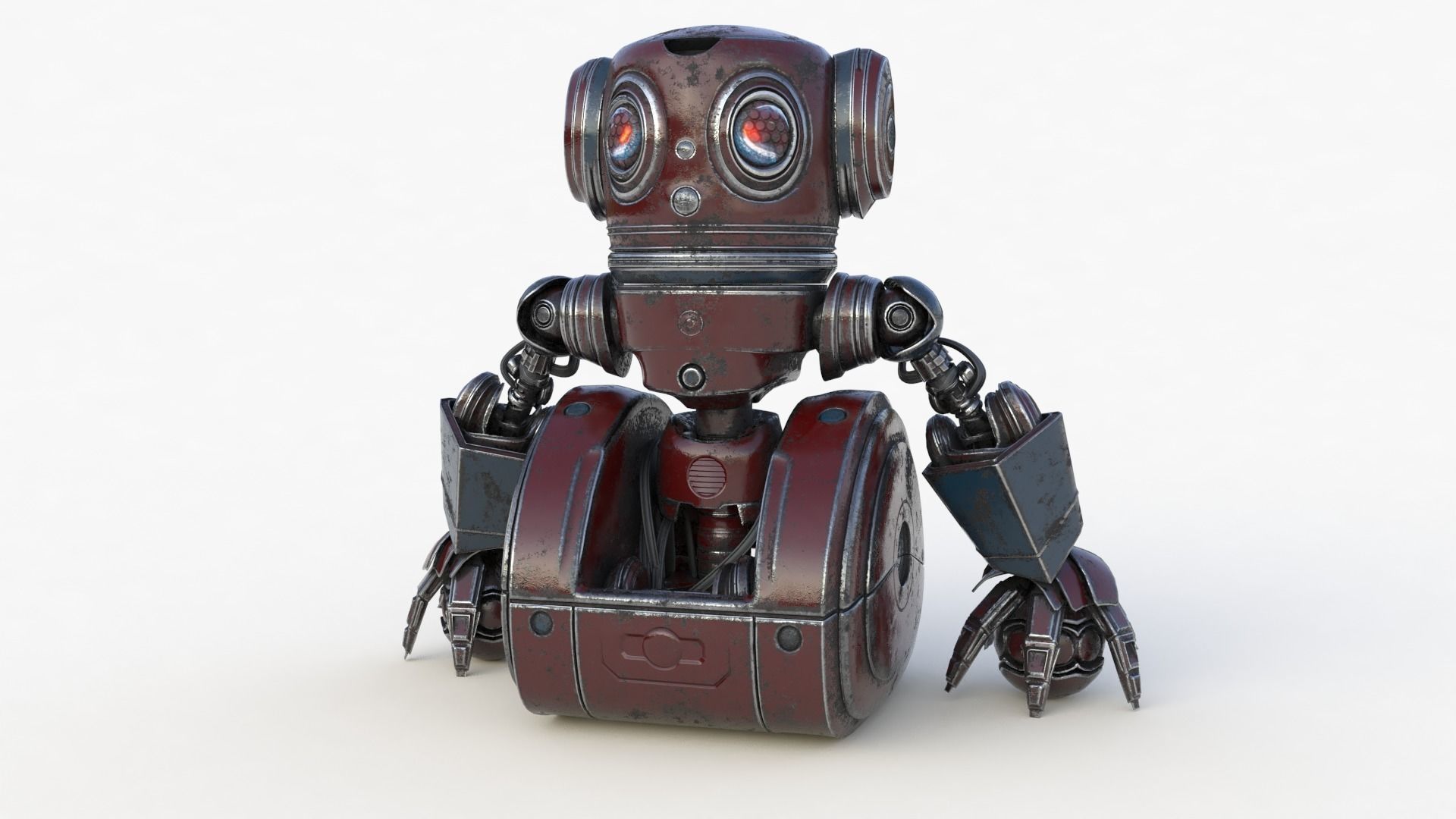 Cute Robot 2 3D model_45