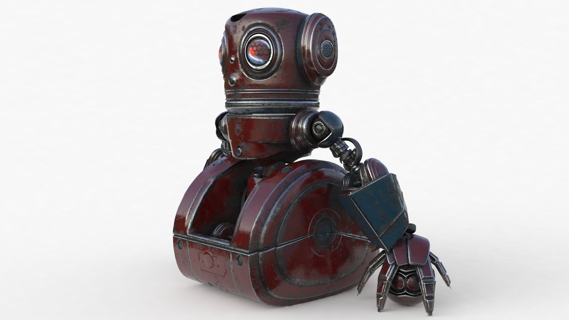 Cute Robot 2 3D model_16