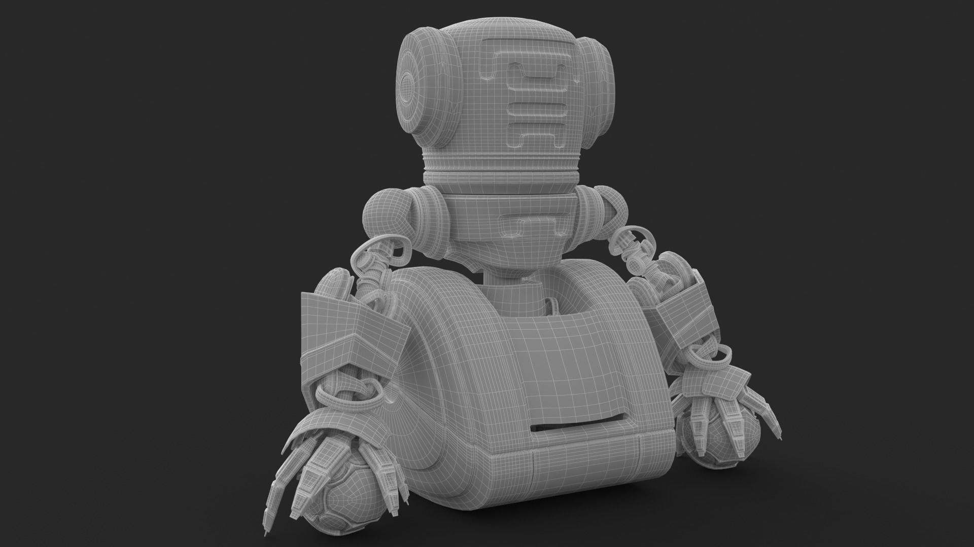 Cute Robot 2 3D model_27