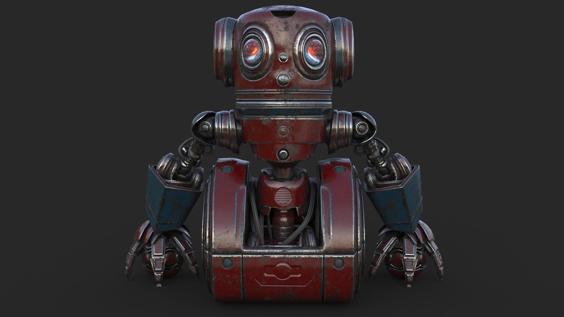 Cute Robot 2 3D model_10