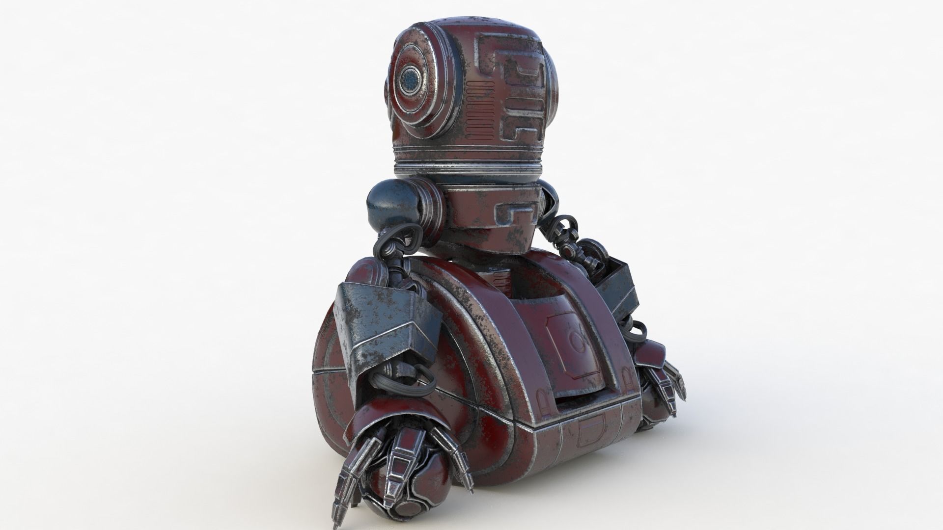 Cute Robot 2 3D model_70