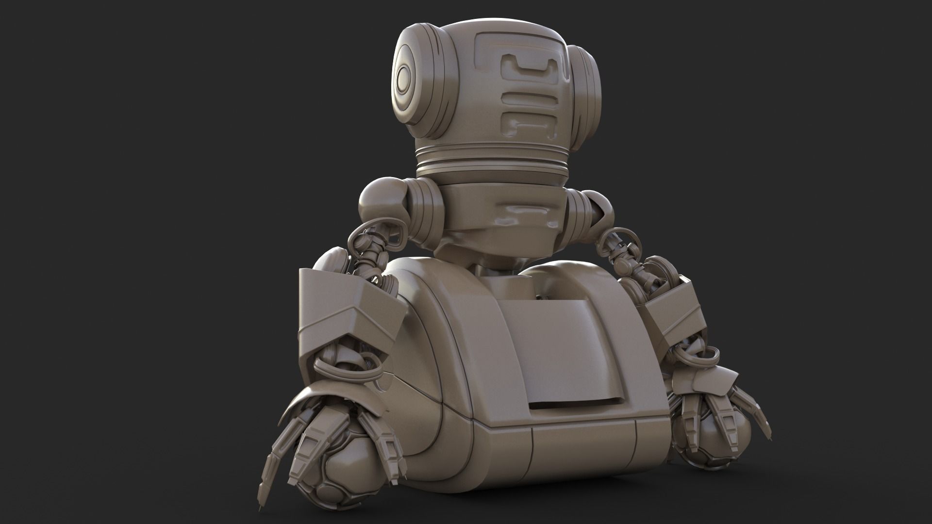 Cute Robot 2 3D model_31
