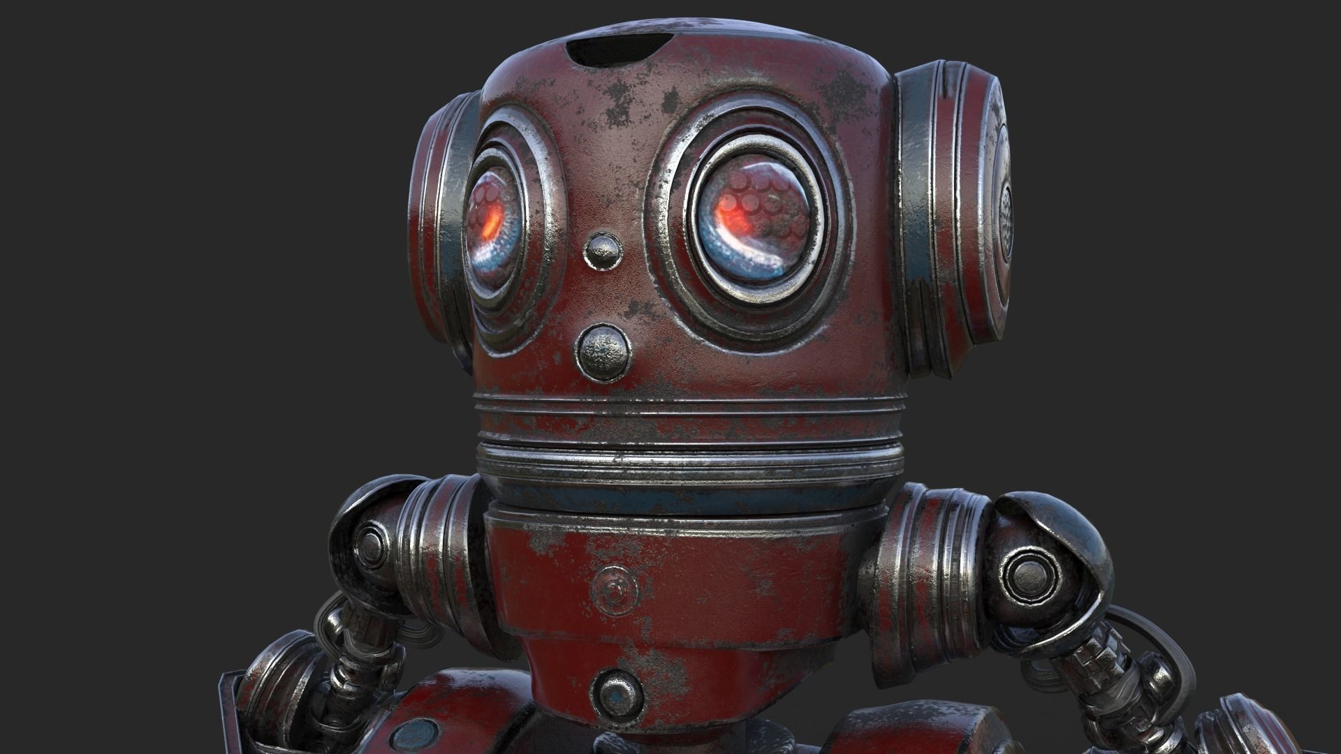 Cute Robot 2 3D model_12