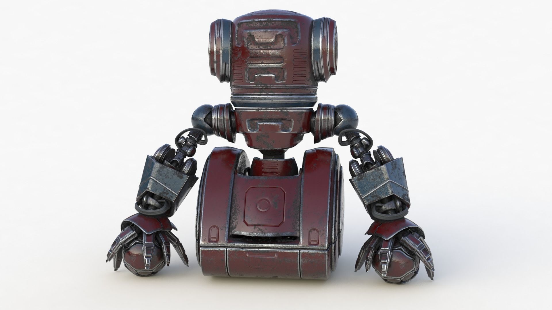 Cute Robot 2 3D model_64