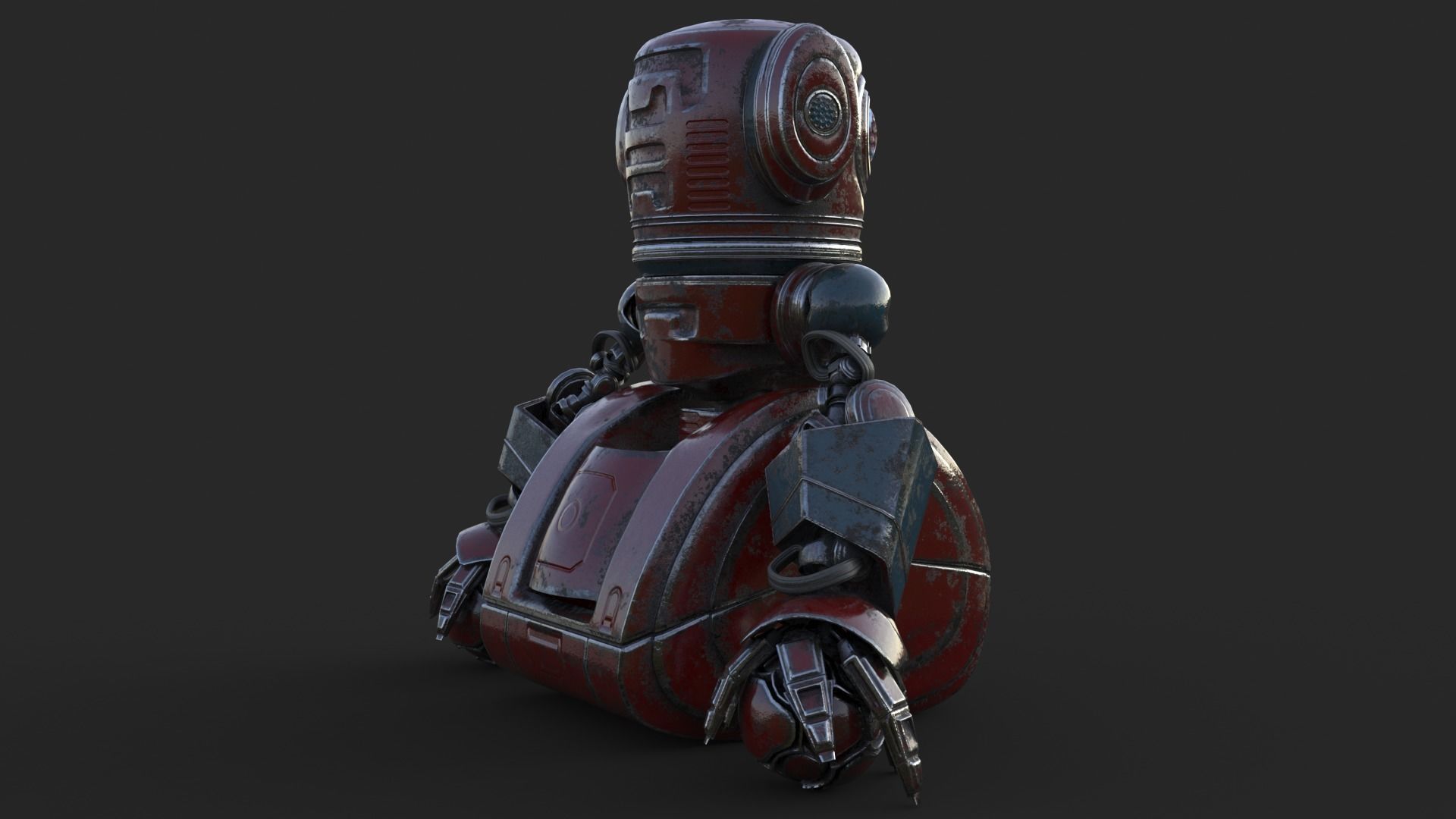 Cute Robot 2 3D model_8