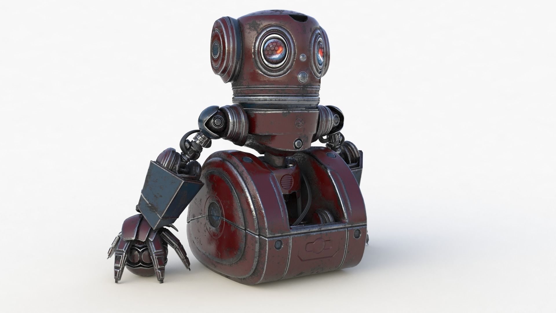 Cute Robot 2 3D model_50