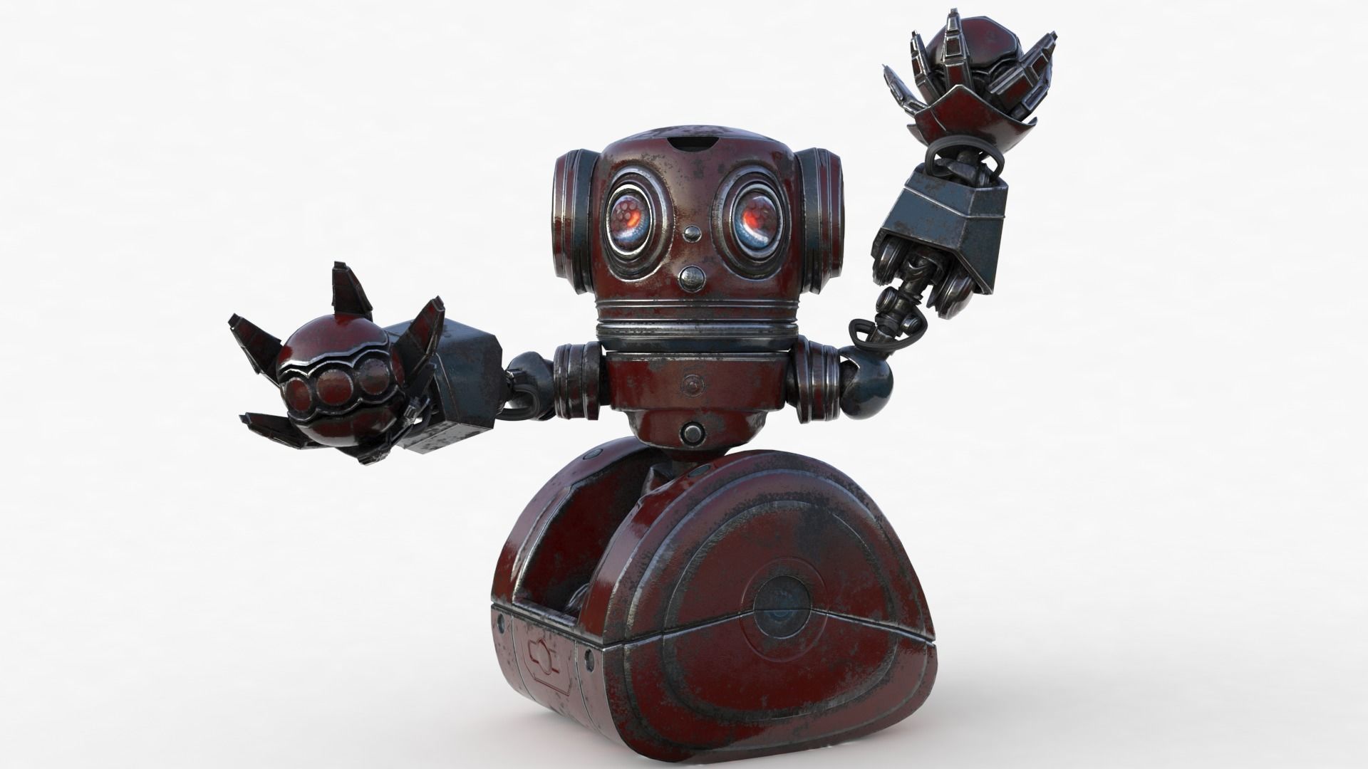 Cute Robot 2 3D model_25