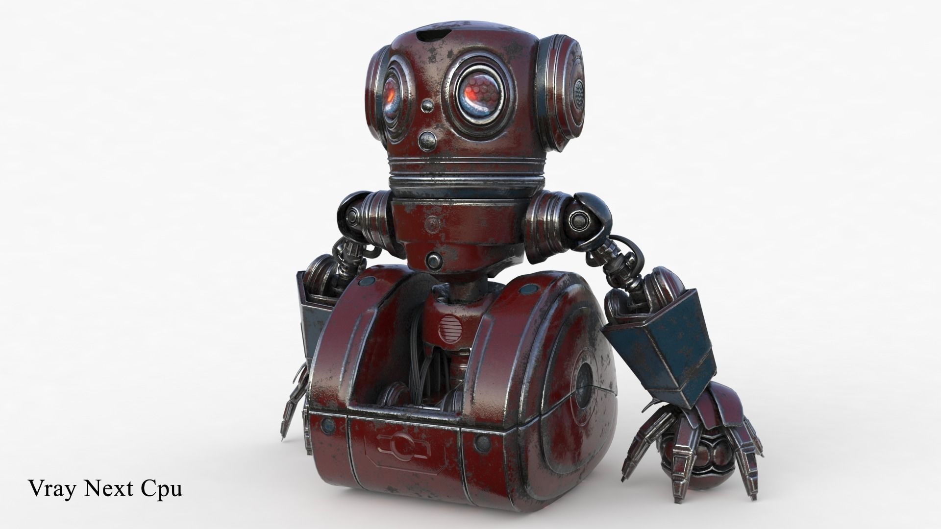 Cute Robot 2 3D model_14