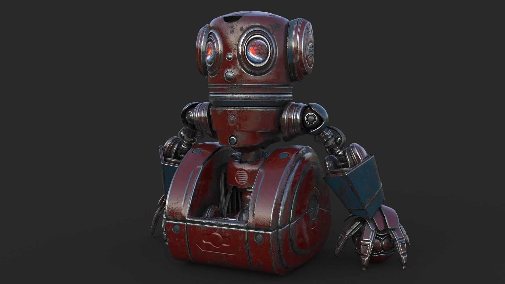 Cute Robot 2 3D model_5