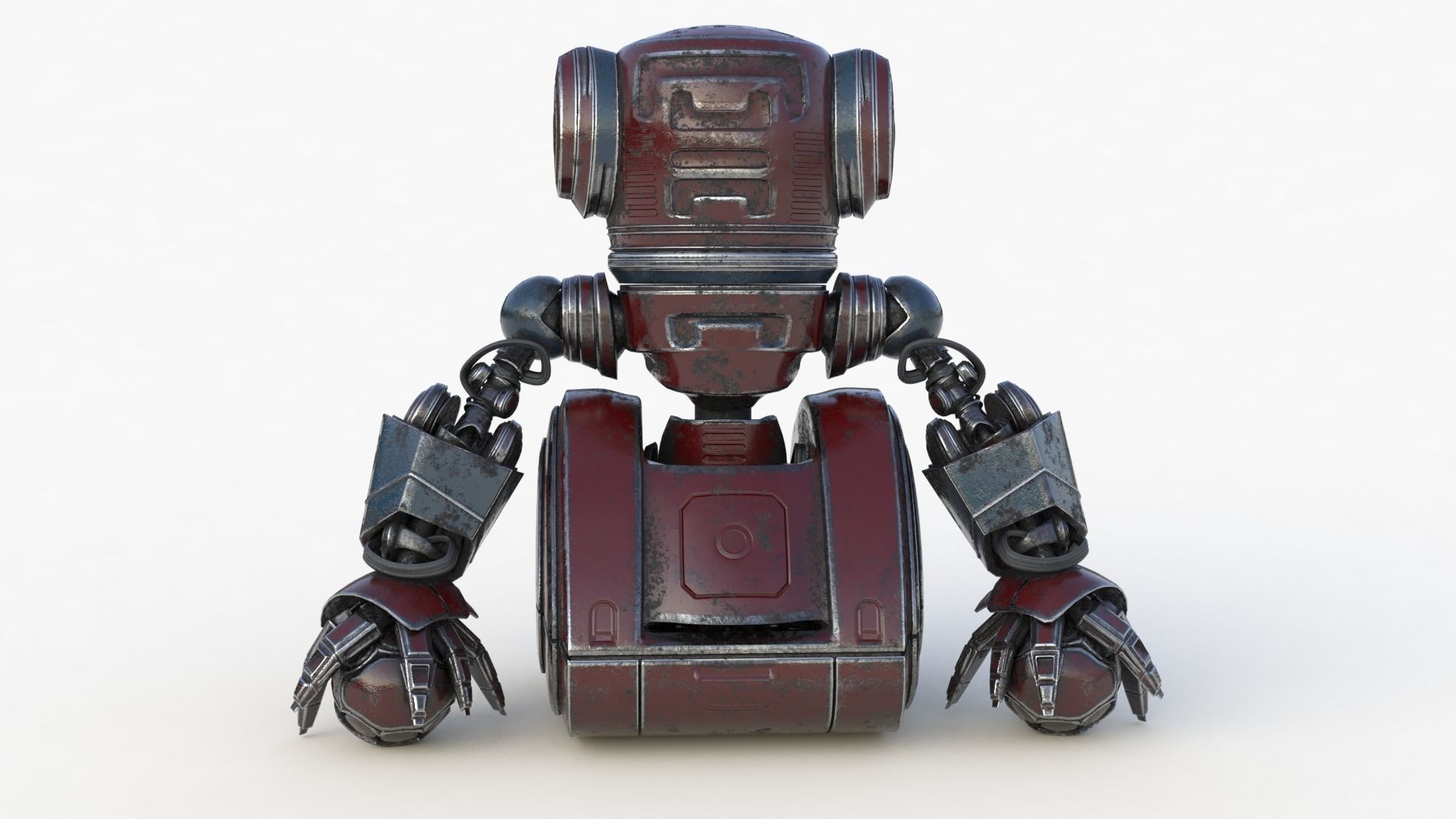 Cute Robot 2 3D model_65