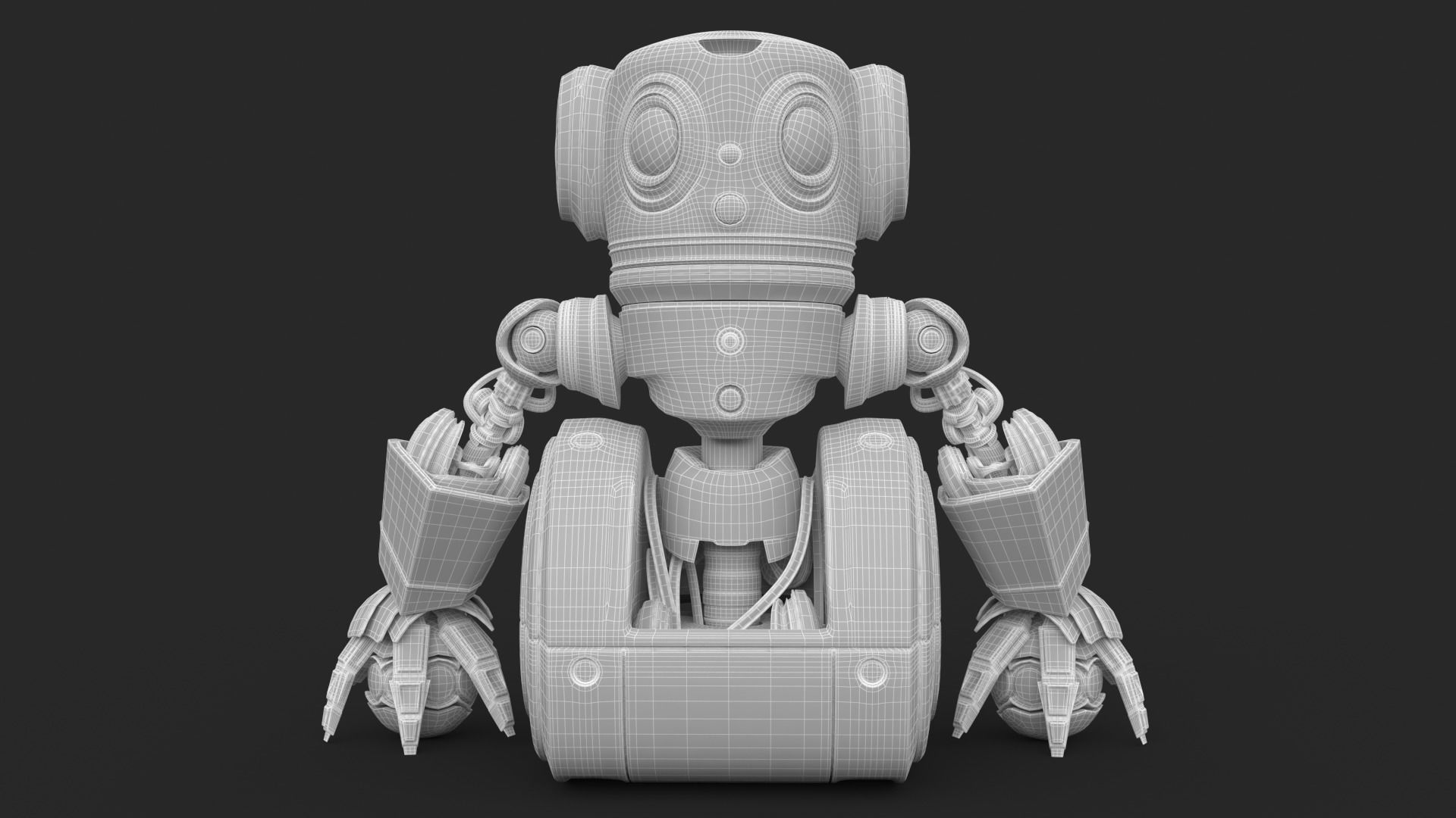Cute Robot 2 3D model_29