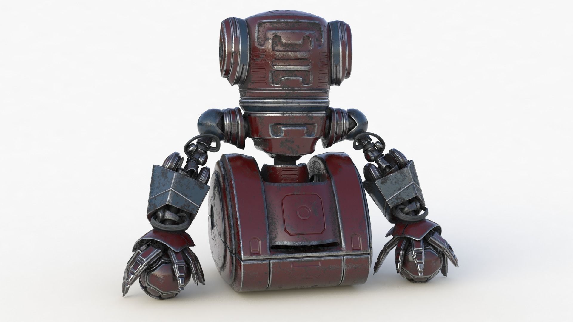 Cute Robot 2 3D model_66