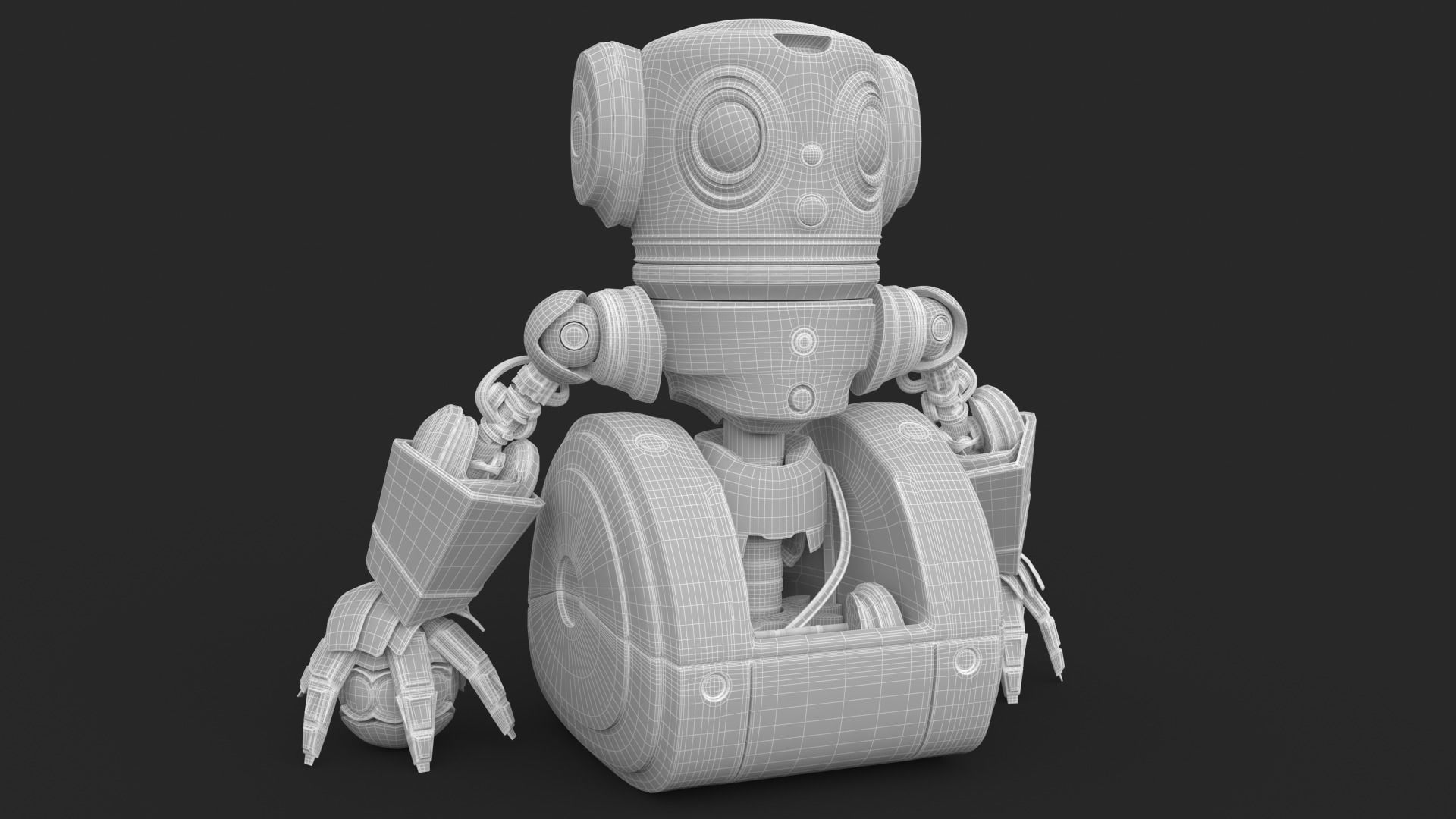 Cute Robot 2 3D model_28