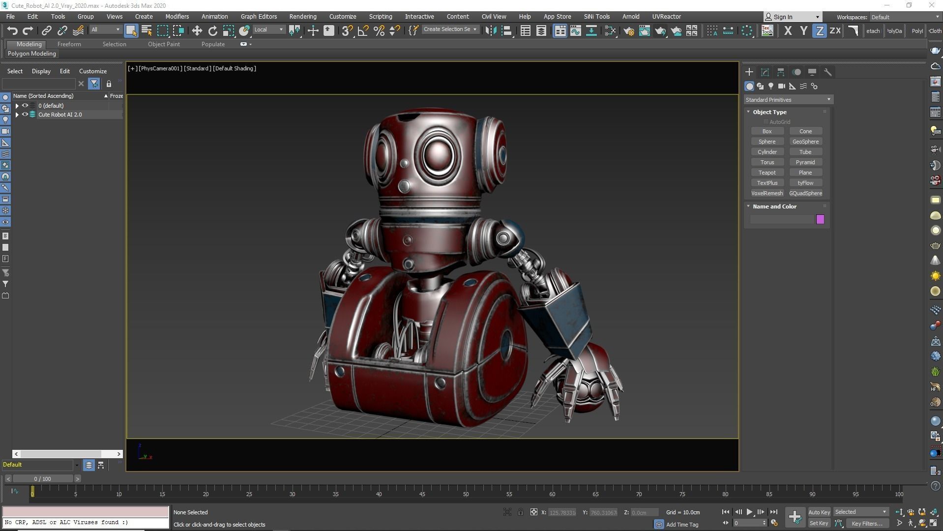 Cute Robot 2 3D model_36