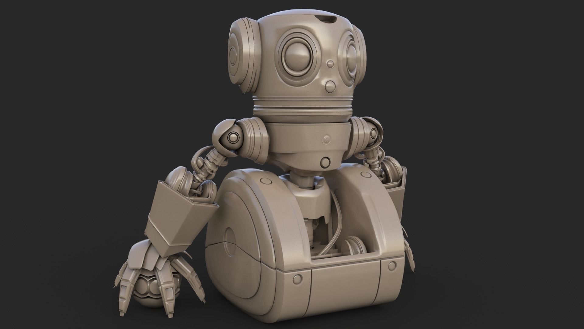 Cute Robot 2 3D model_32