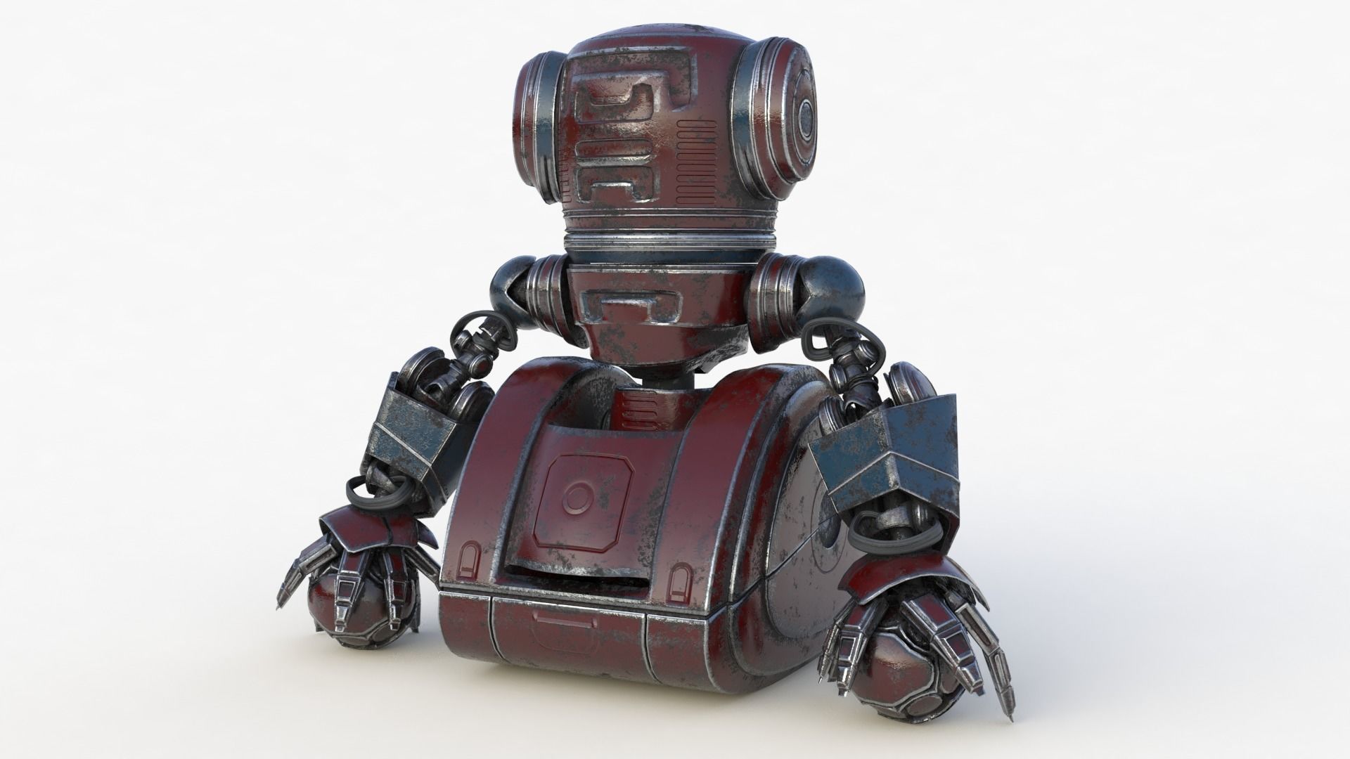 Cute Robot 2 3D model_62