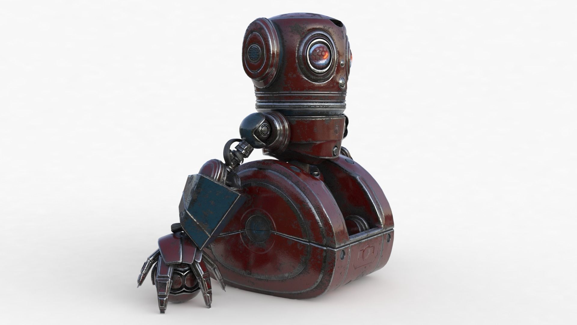 Cute Robot 2 3D model_20