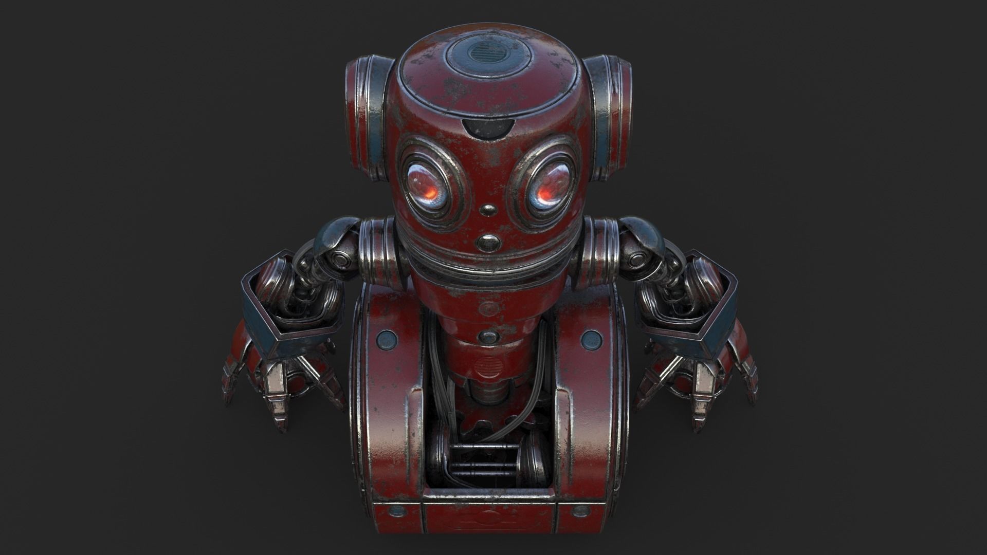 Cute Robot 2 3D model_11