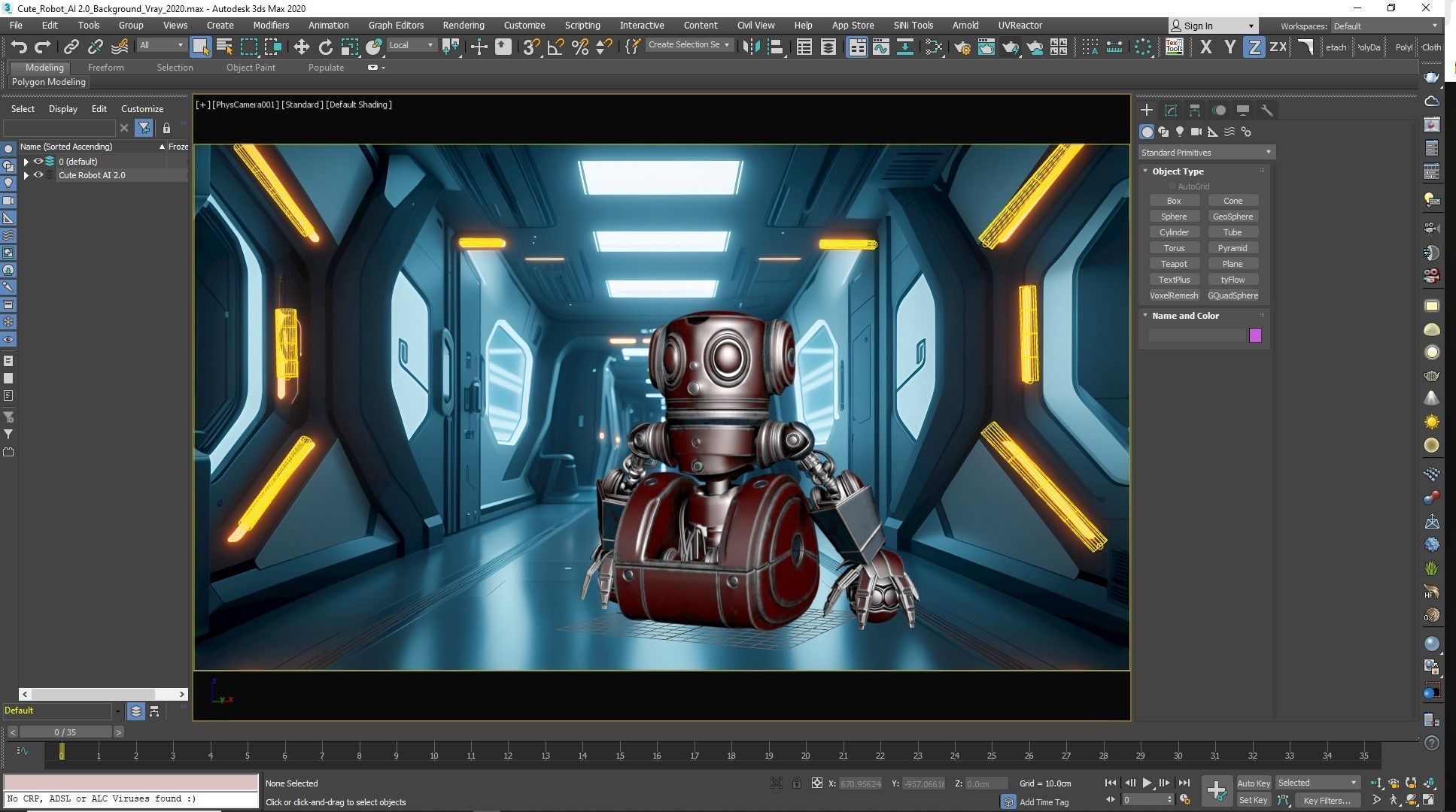 Cute Robot 2 3D model_35