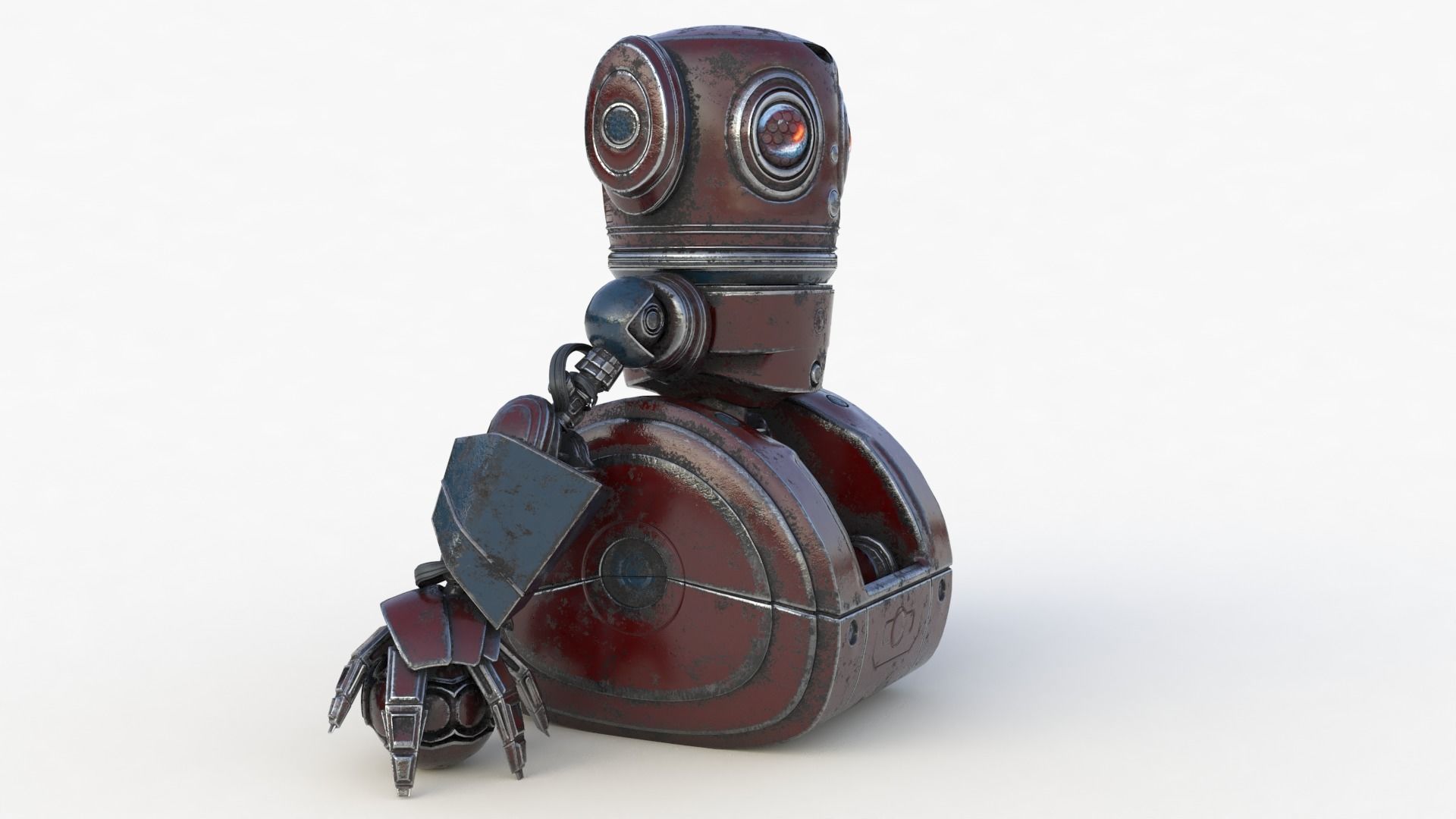 Cute Robot 2 3D model_53