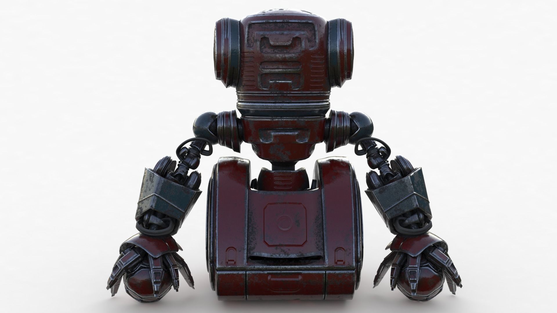 Cute Robot 2 3D model_18