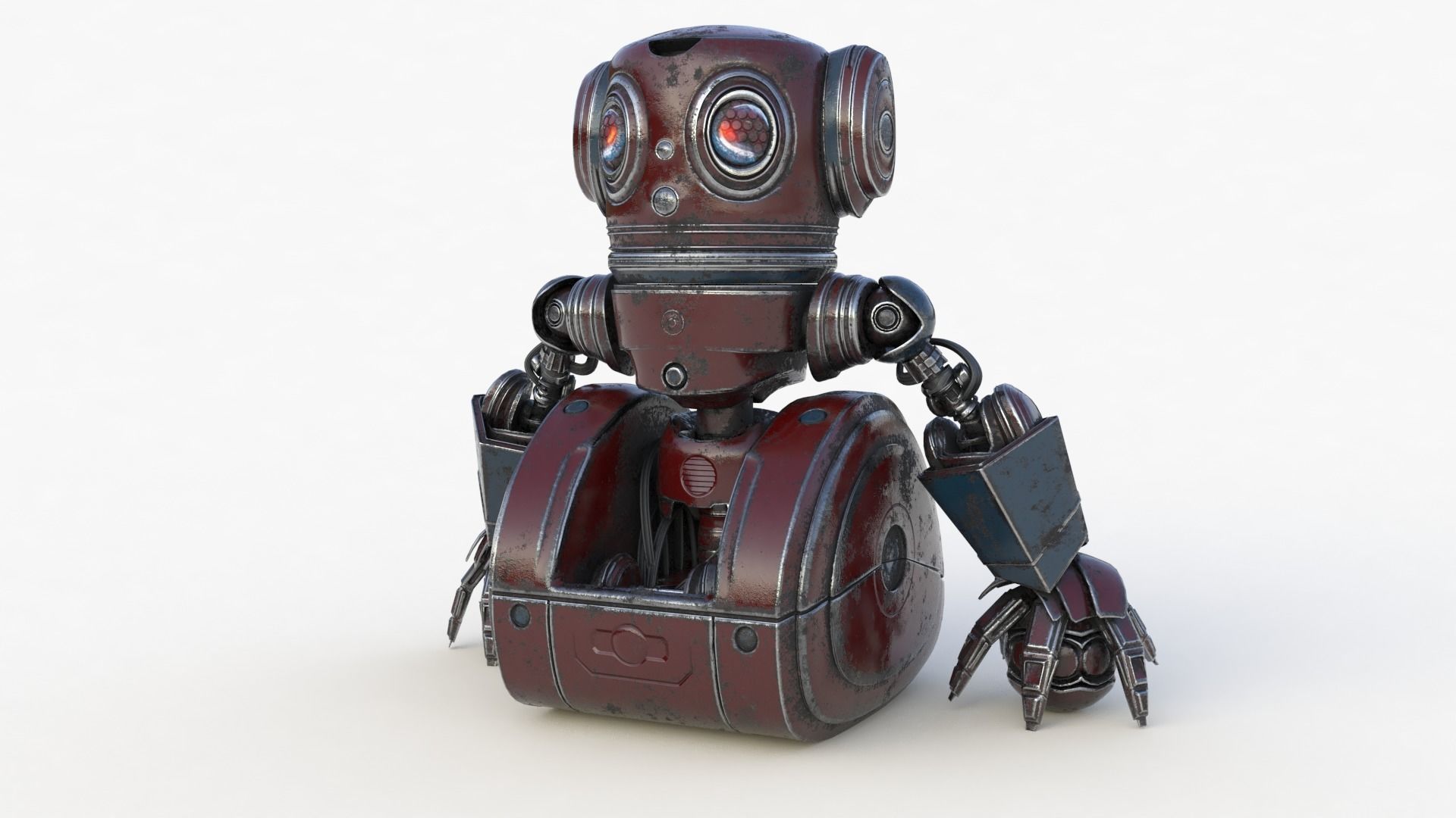 Cute Robot 2 3D model_44