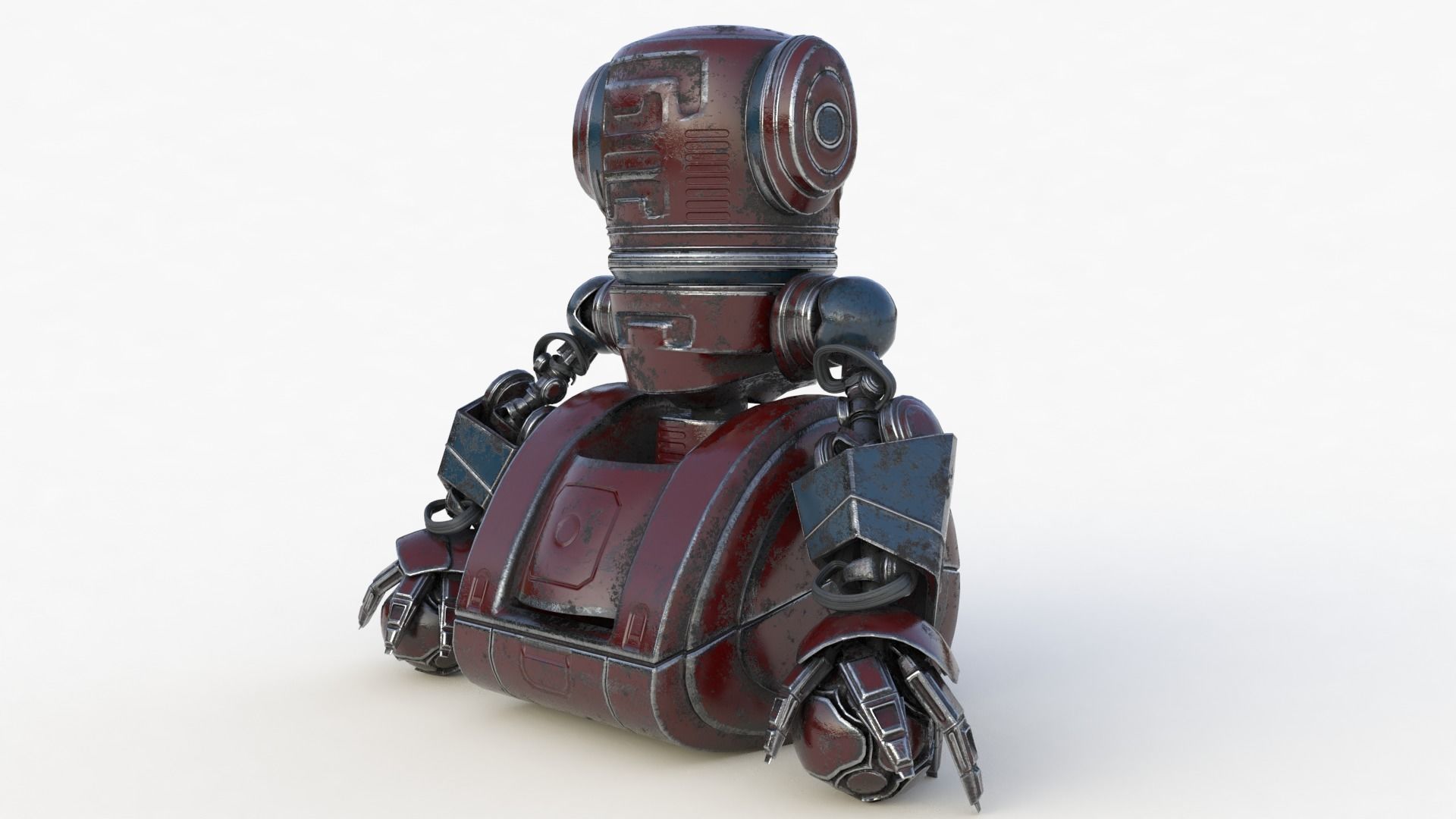 Cute Robot 2 3D model_60