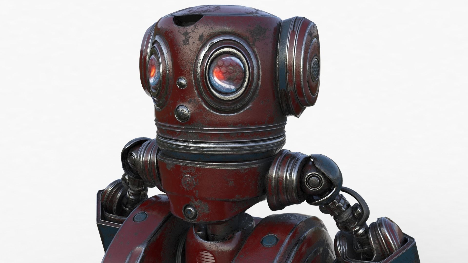 Cute Robot 2 3D model_22