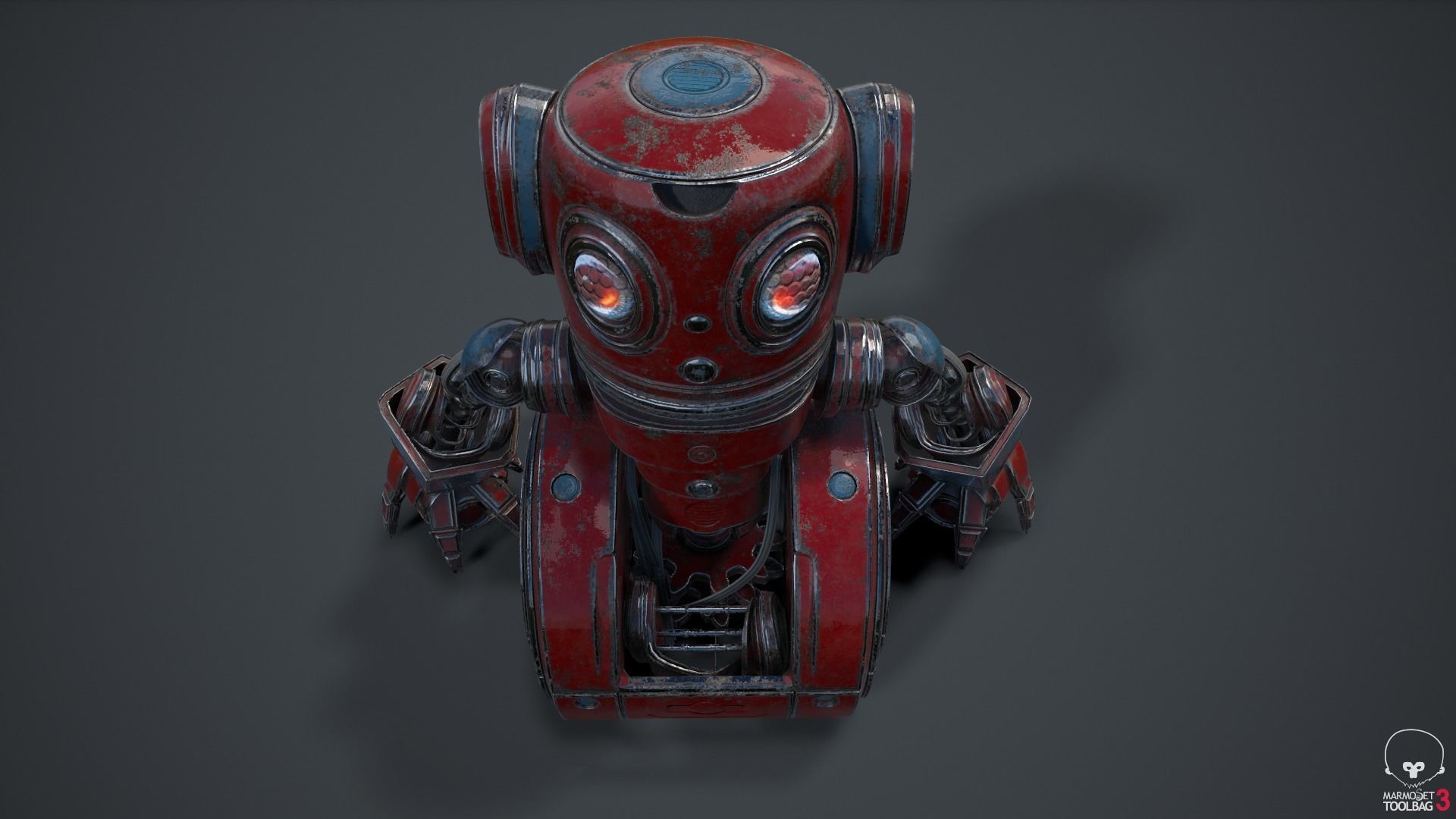 Cute Robot 2 3D model_41
