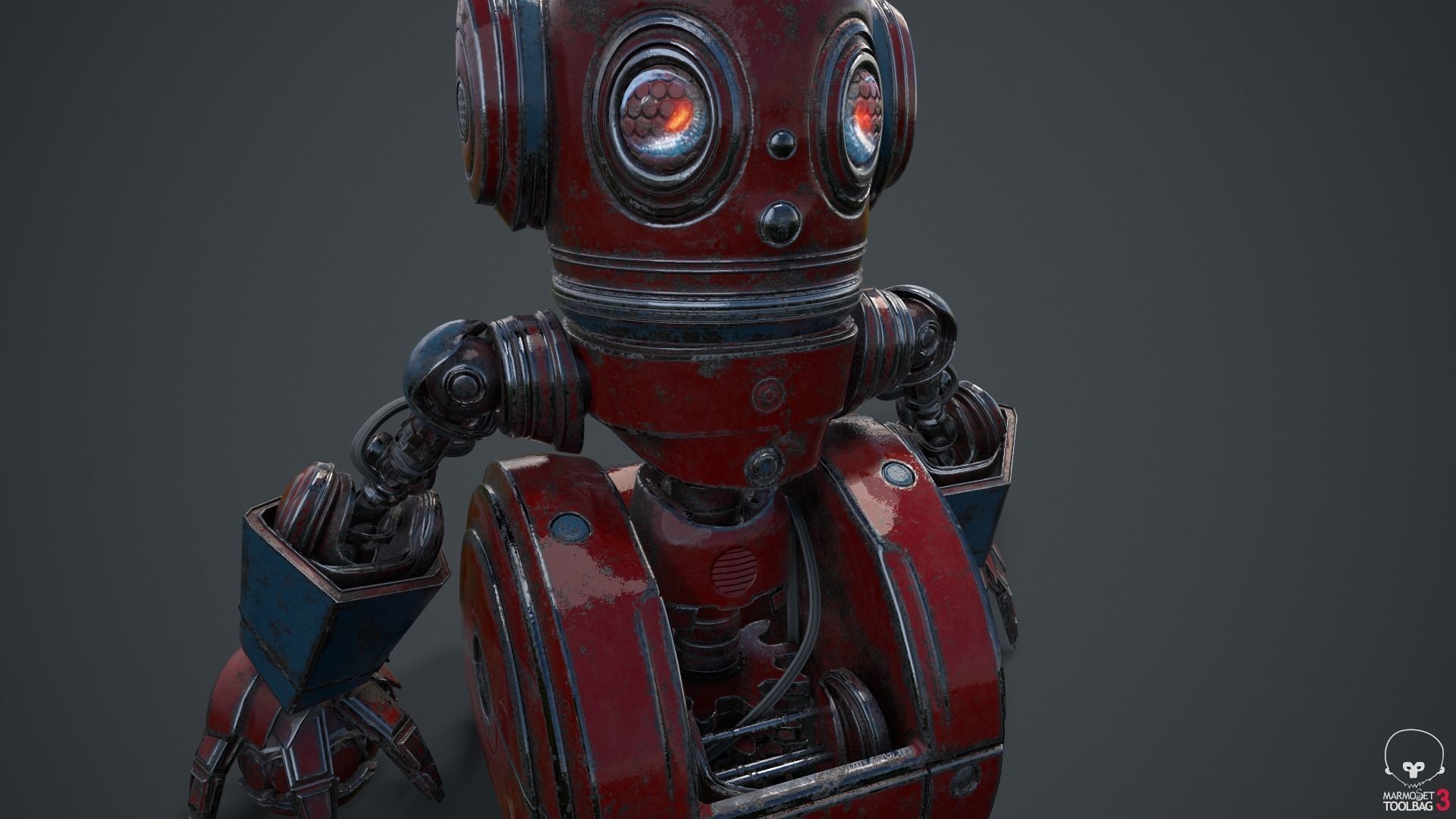 Cute Robot 2 3D model_43