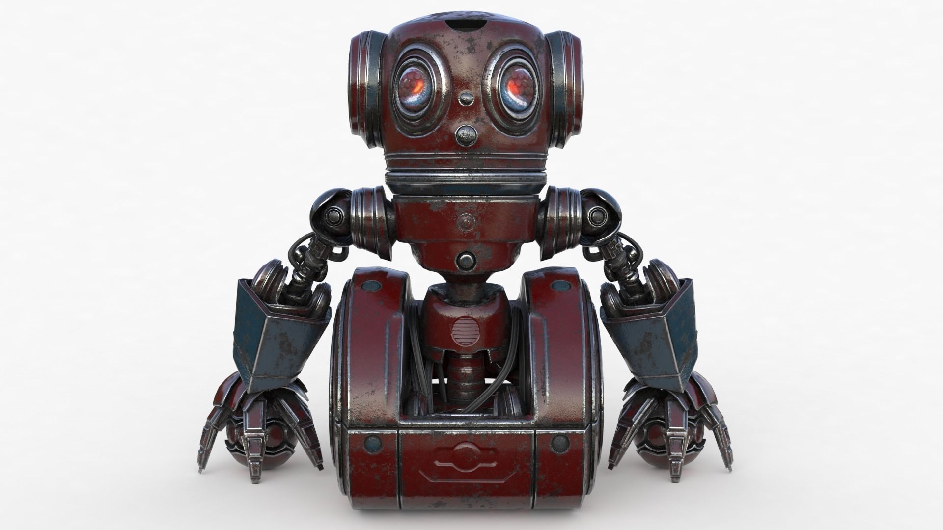 Cute Robot 2 3D model_15
