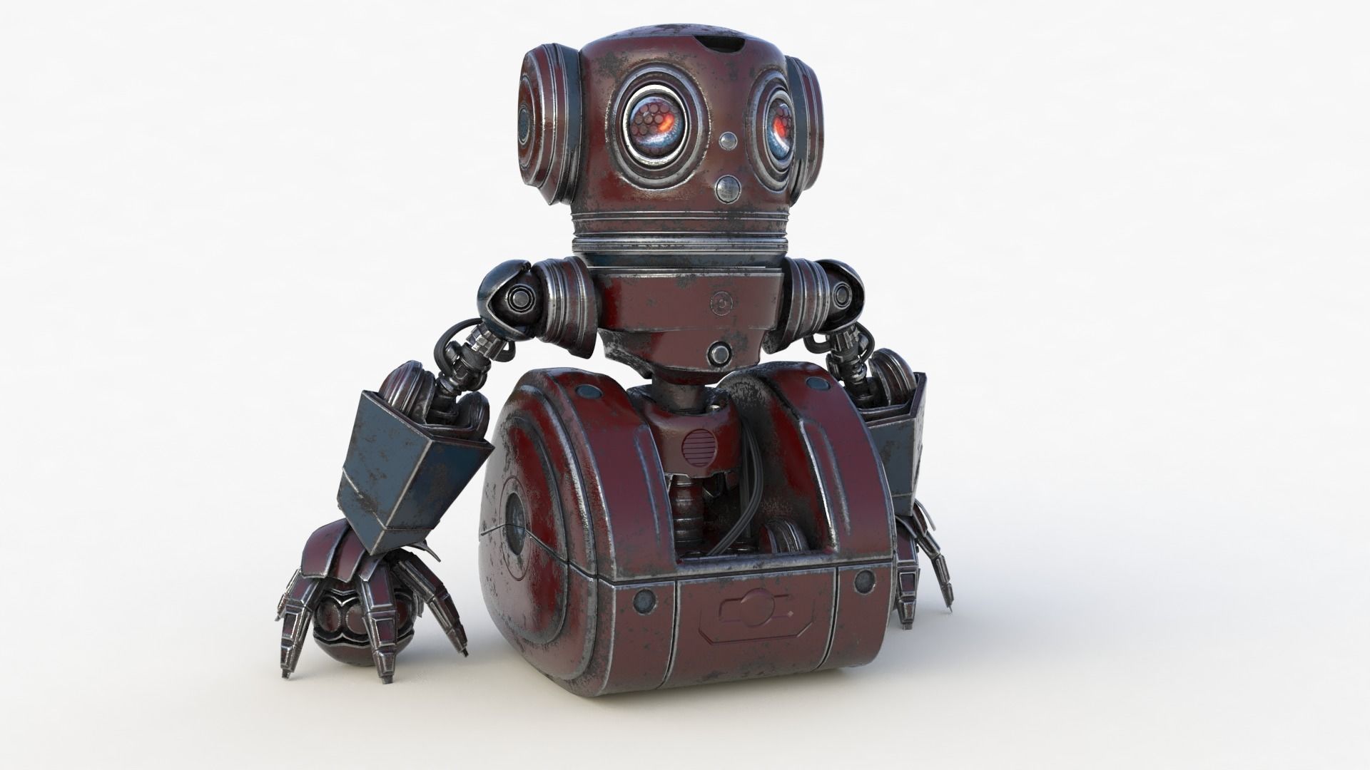 Cute Robot 2 3D model_49