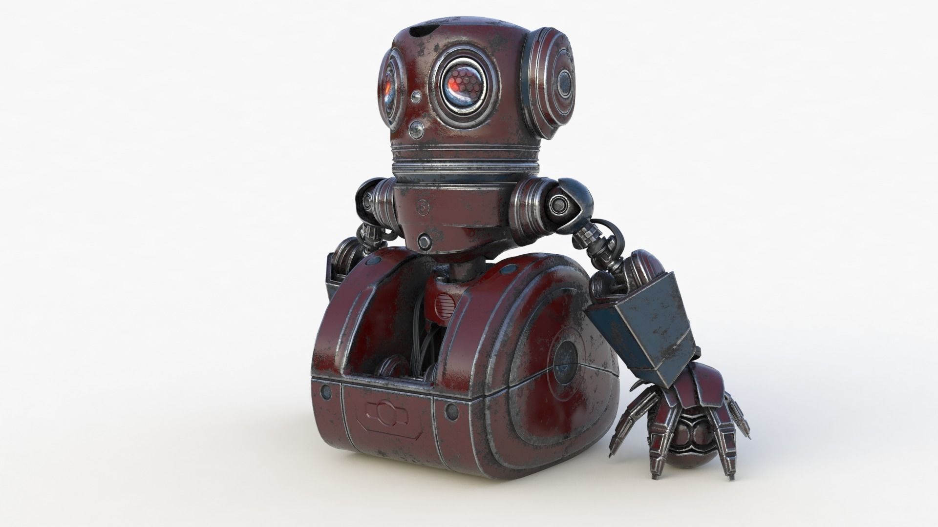 Cute Robot 2 3D model_79