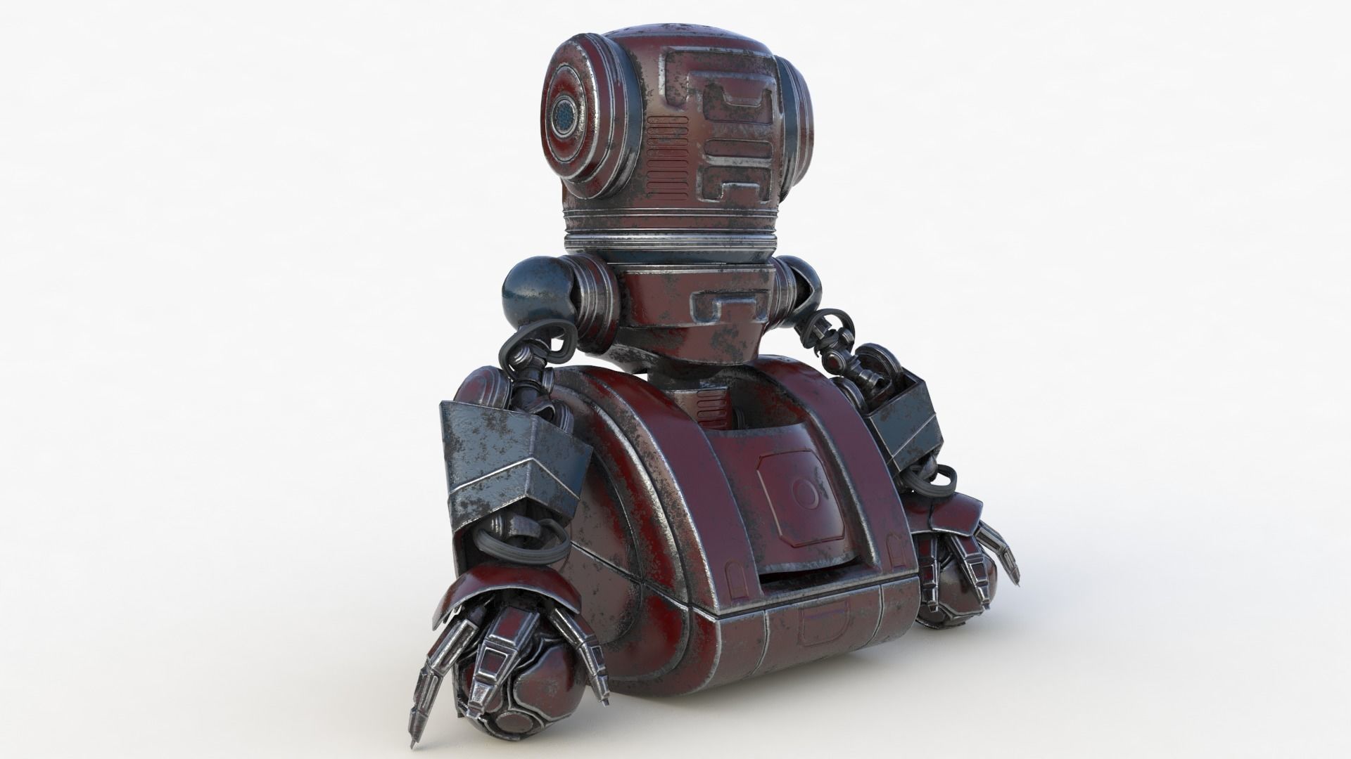 Cute Robot 2 3D model_69