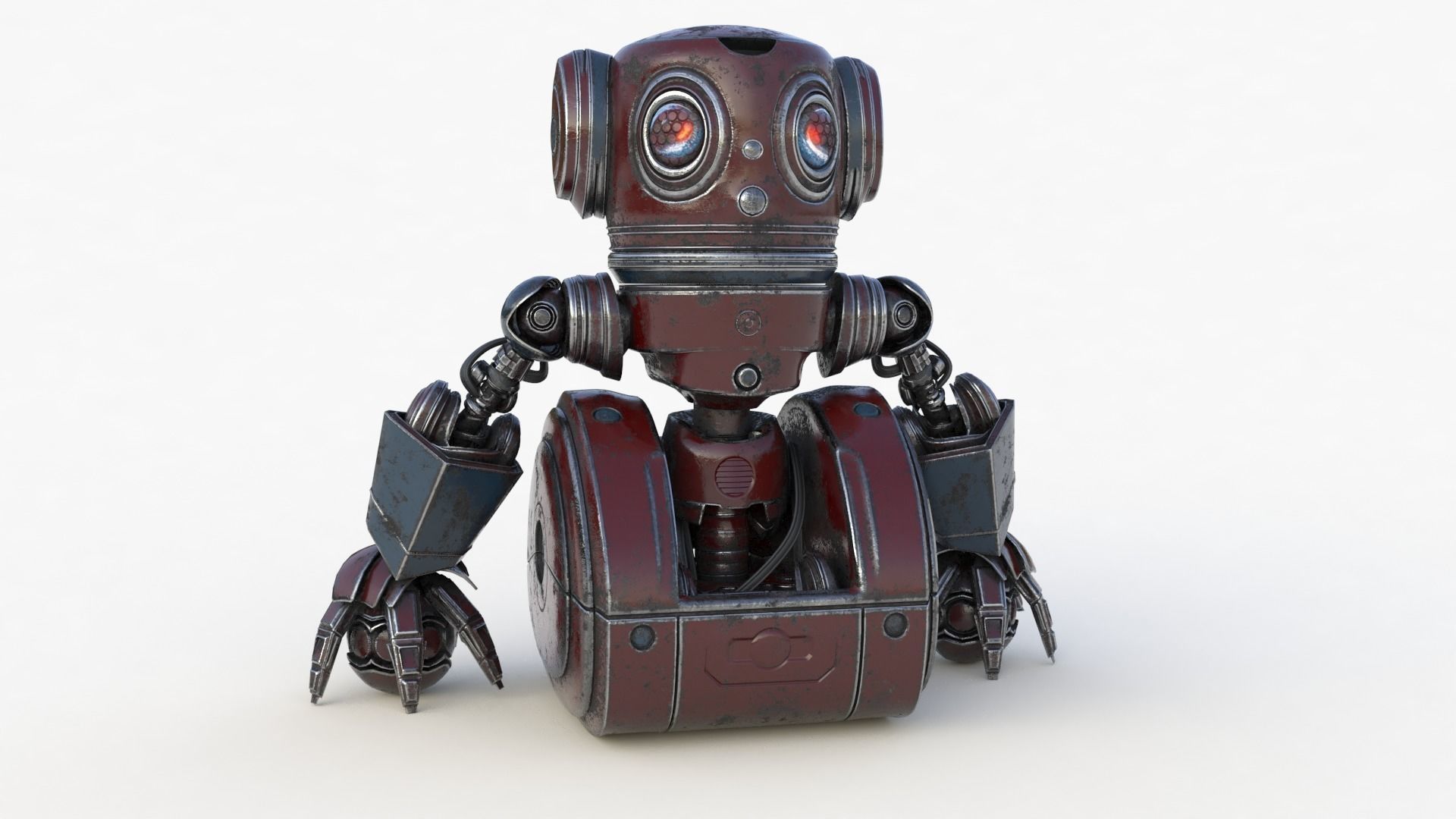 Cute Robot 2 3D model_48