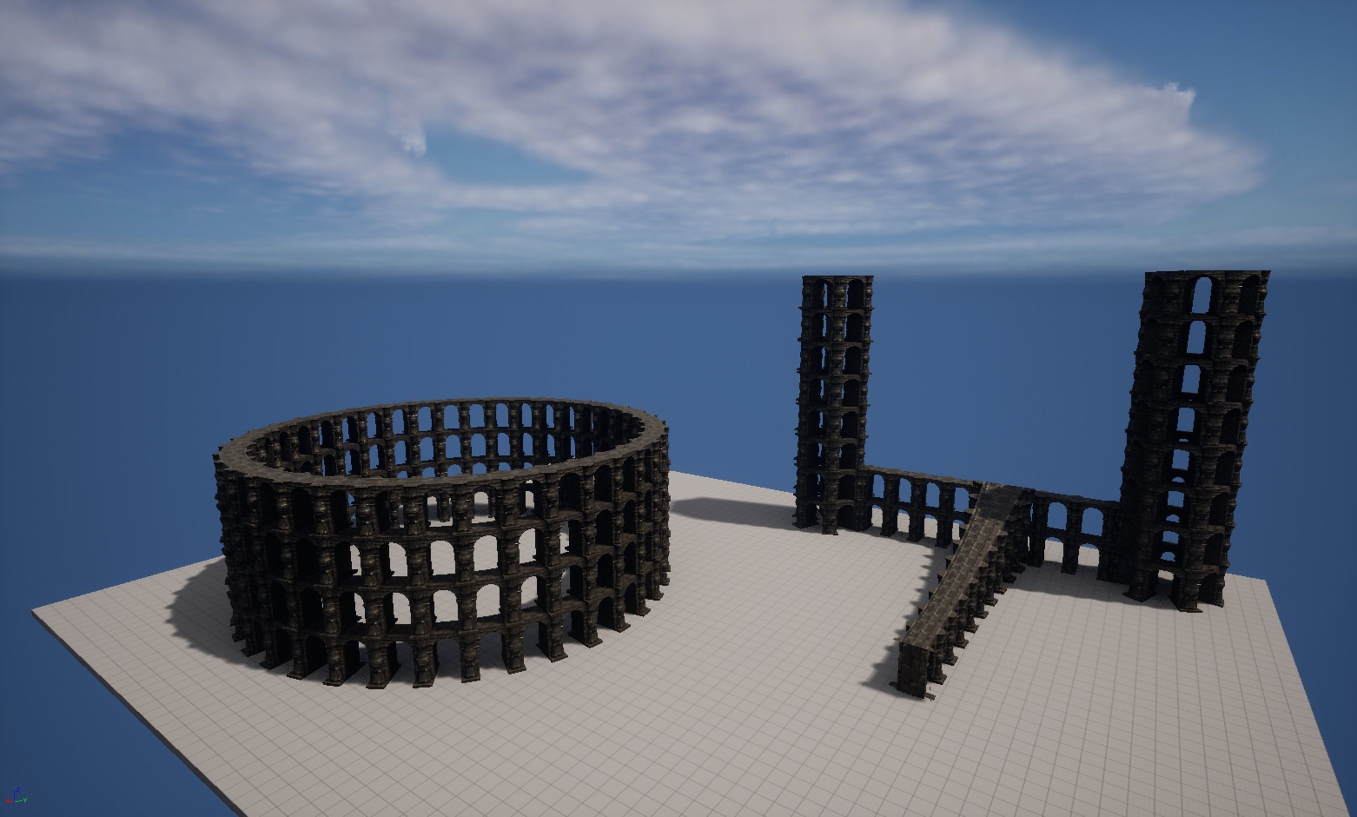 ROMAN ARCHITECTURE WICH STONE 3D model_2